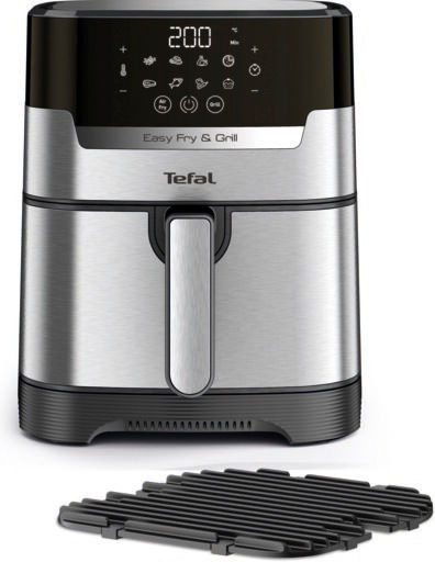 Tefal Fritteuse »Easy Fry & Grill Deluxe«, 1400 W, Heißluftfritteuse & Grill, Display, 4,2 L, 8 Kochprogramme, EY505D