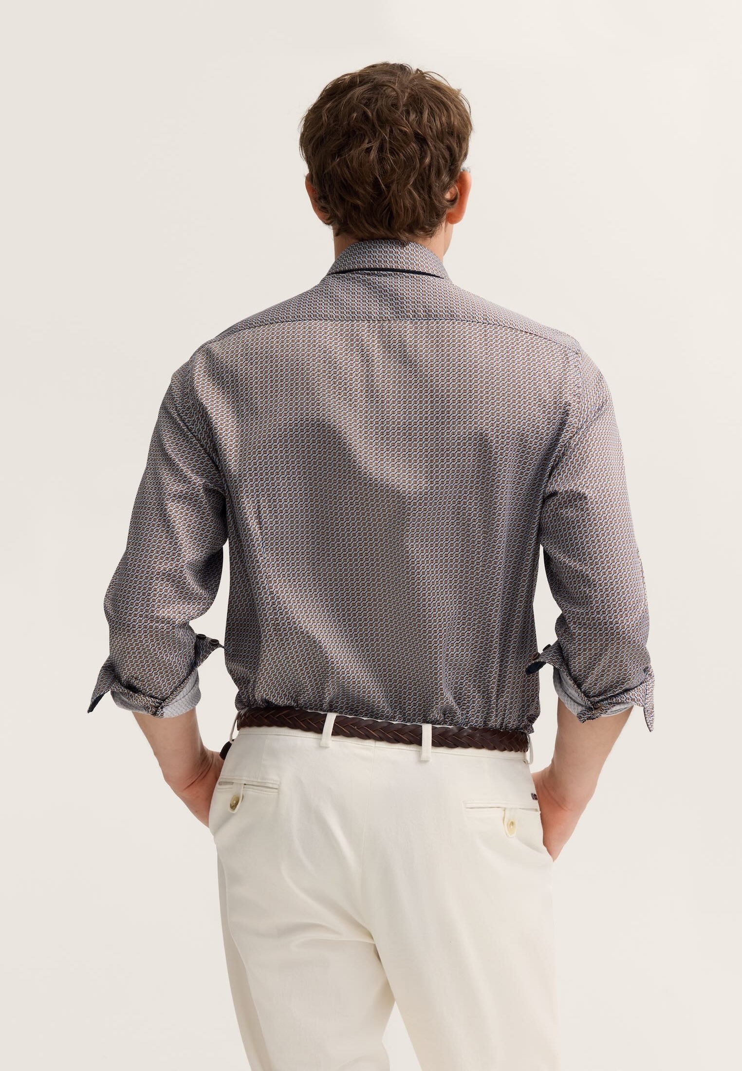 bugatti Businesshemd »Modern Fit« bedruckt mit Easy-Care