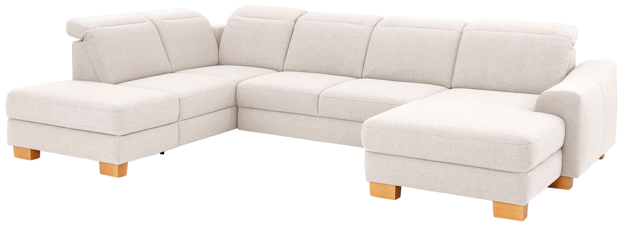 Home affaire Wohnlandschaft »Dundee U-Form« wahlweise mit Kopfteilverstellung und zusätzlich mit Bettfunktion