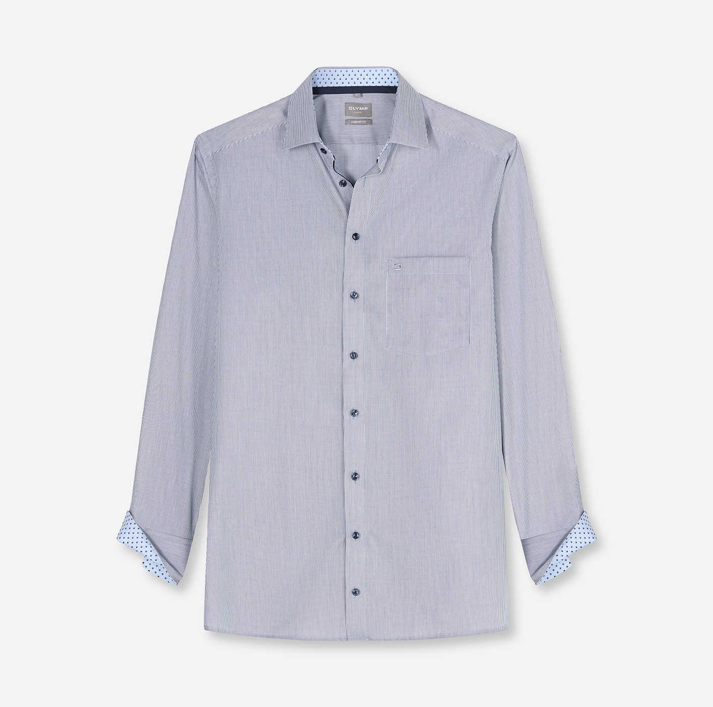 OLYMP Langarmhemd »Luxor« Businesshemd, comfort fit, New Kentkragen