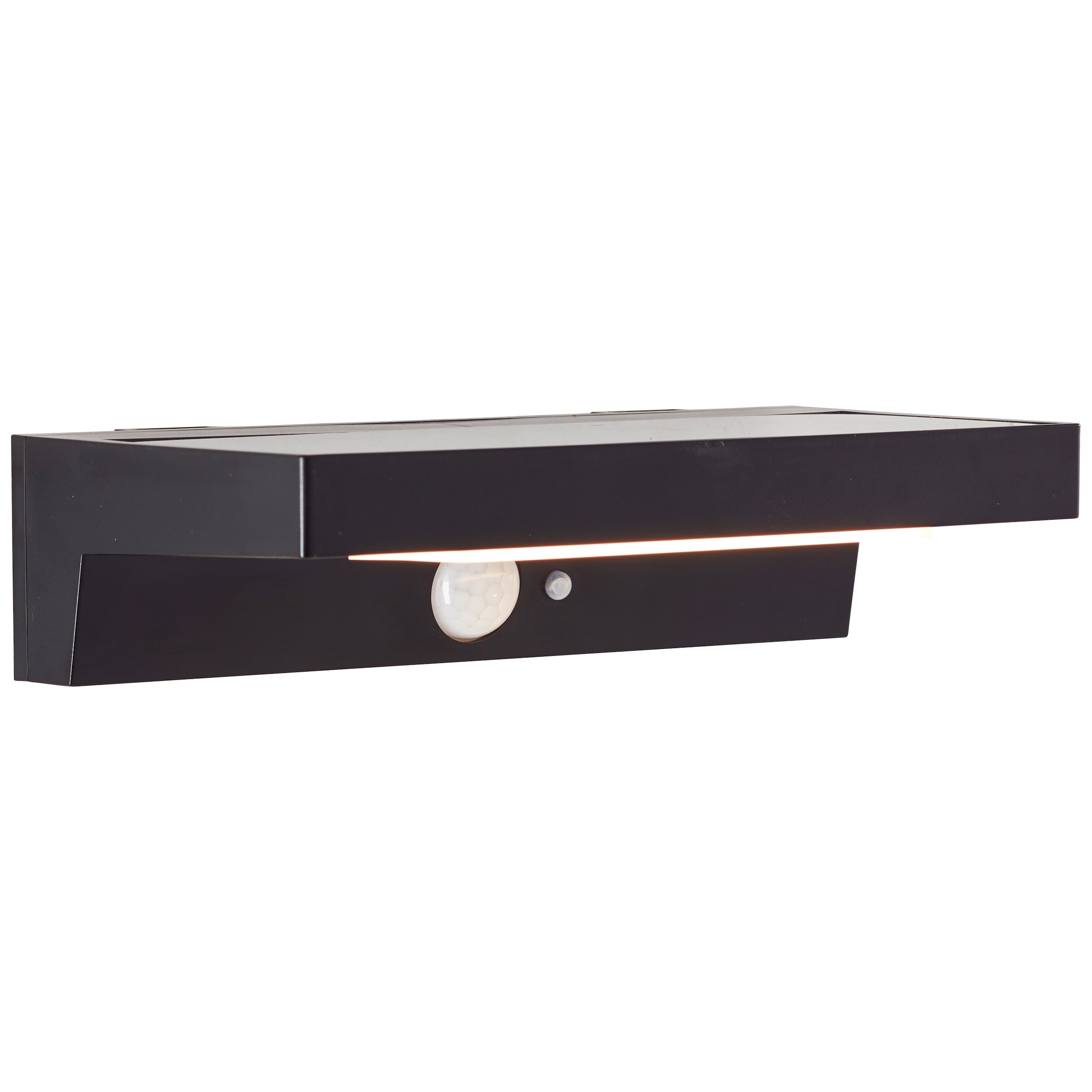 Brilliant LED Außen-Wandleuchte »Barker«, LED Außenwandleuchte, Solar, 21 cm, 430 lm, 4000 K, schwarz