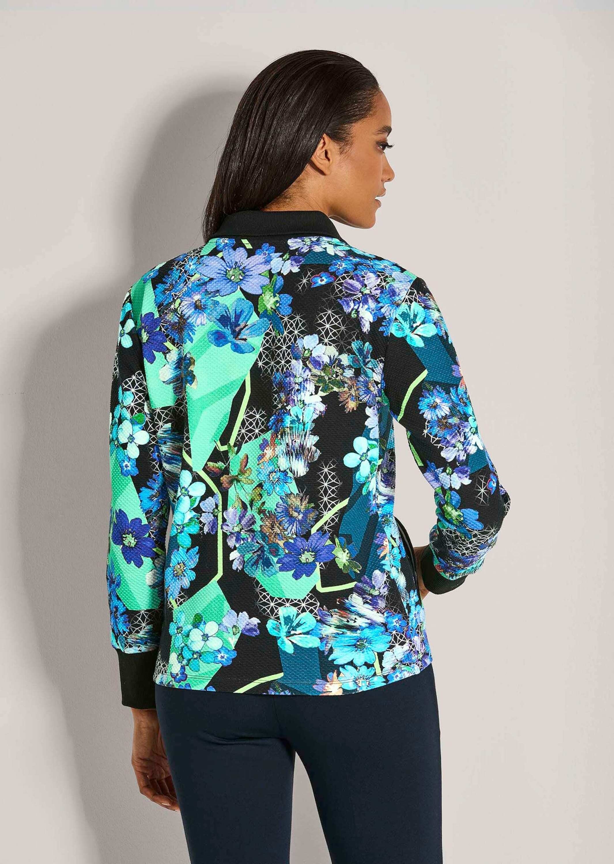 MADELEINE Kurzjacke »Blouson Florale Stretchjacke mit Reißverschluss«