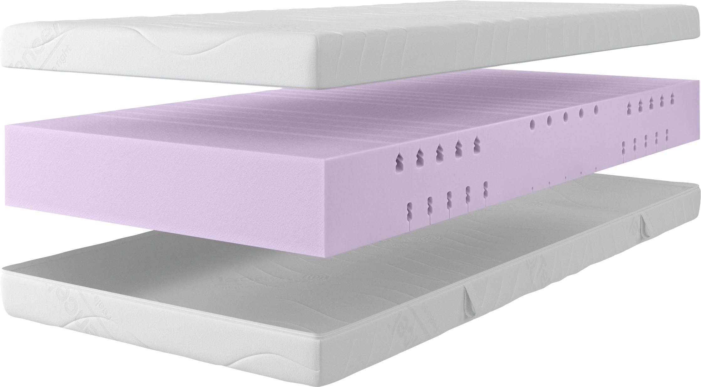 OTTO home Komfortschaummatratze »Tornby, 90x200 cm, 140x200 cm & weitere Größen, atmungsaktiv« 21 cm hoch Raumgewicht: 39 kg/m³ 1 Stk. tlg. Wendematratze H2+3/H3+4/H4+5, ergonomisch, langlebige Qualität (RG 39)