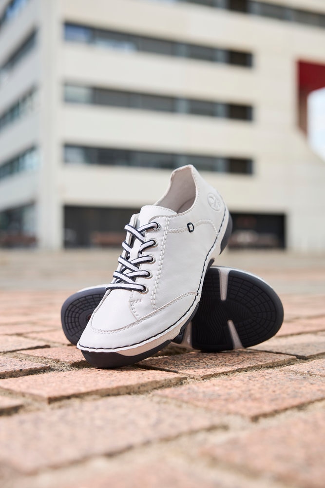 Rieker Sneaker  Halbschuh, Freizeitschuh, Schnürschuh mit Rahmennaht