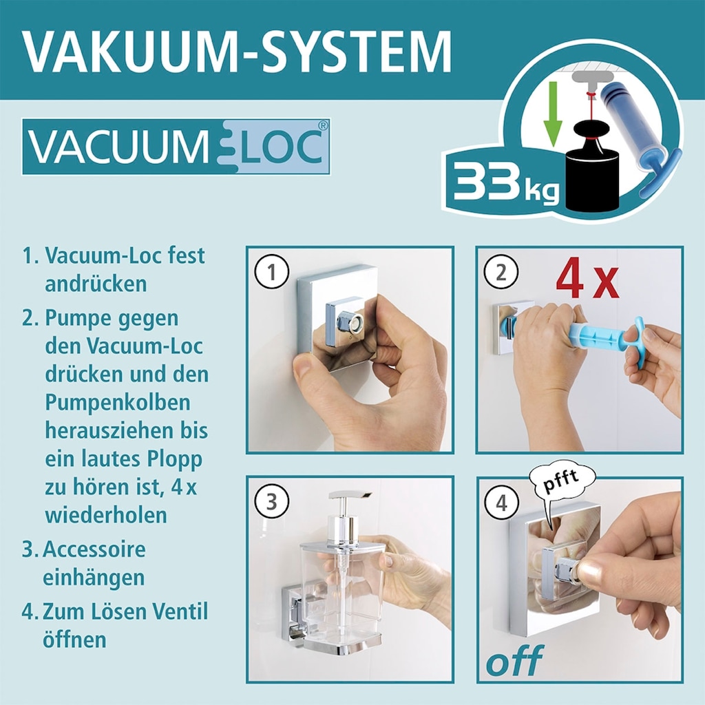 WENKO Badregal »Vacuum-Loc Quadro«