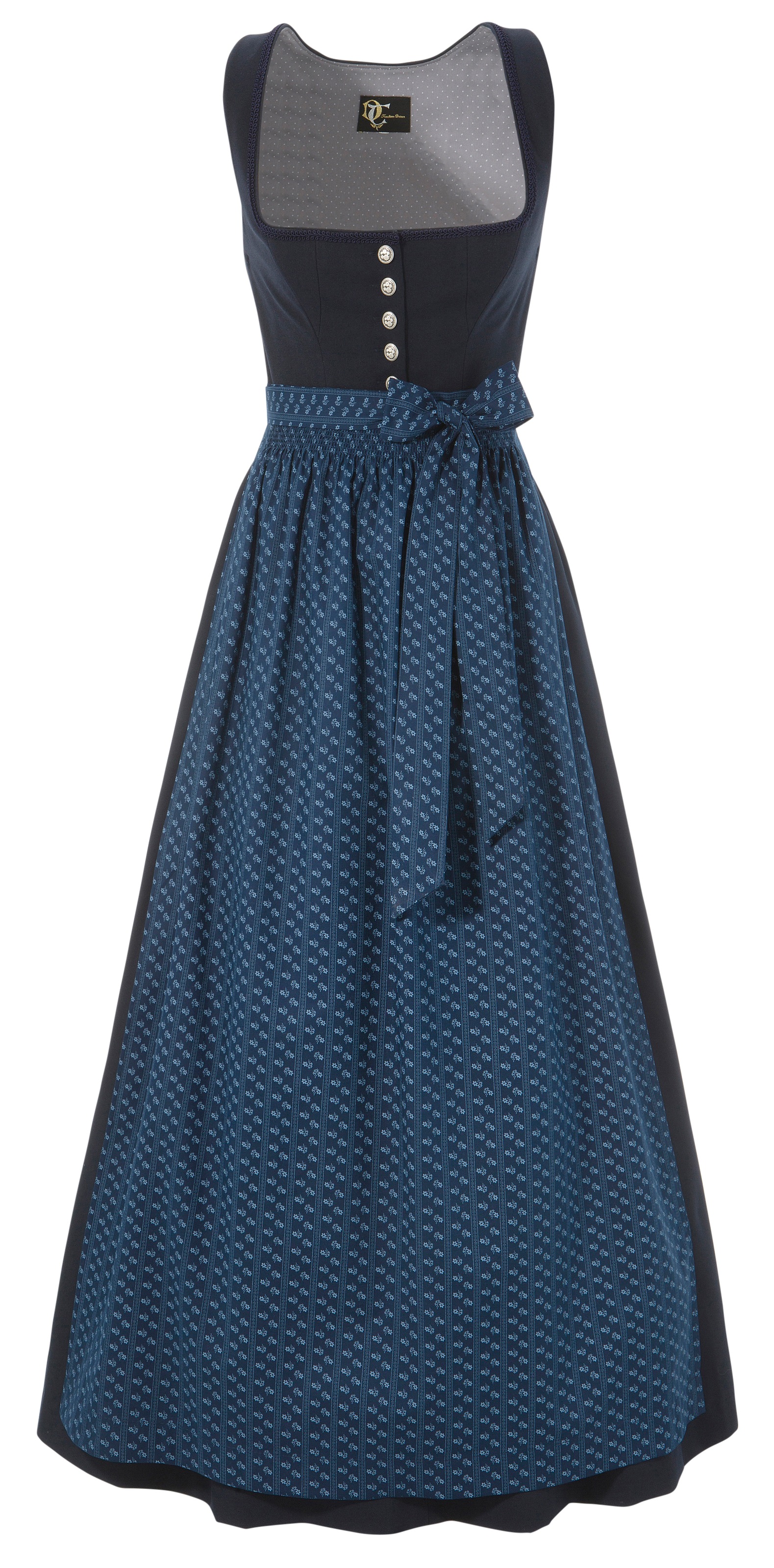 Turi Landhaus   Dirndl, (2 tlg.), lang mit Metallknöpfen - Made in Europe