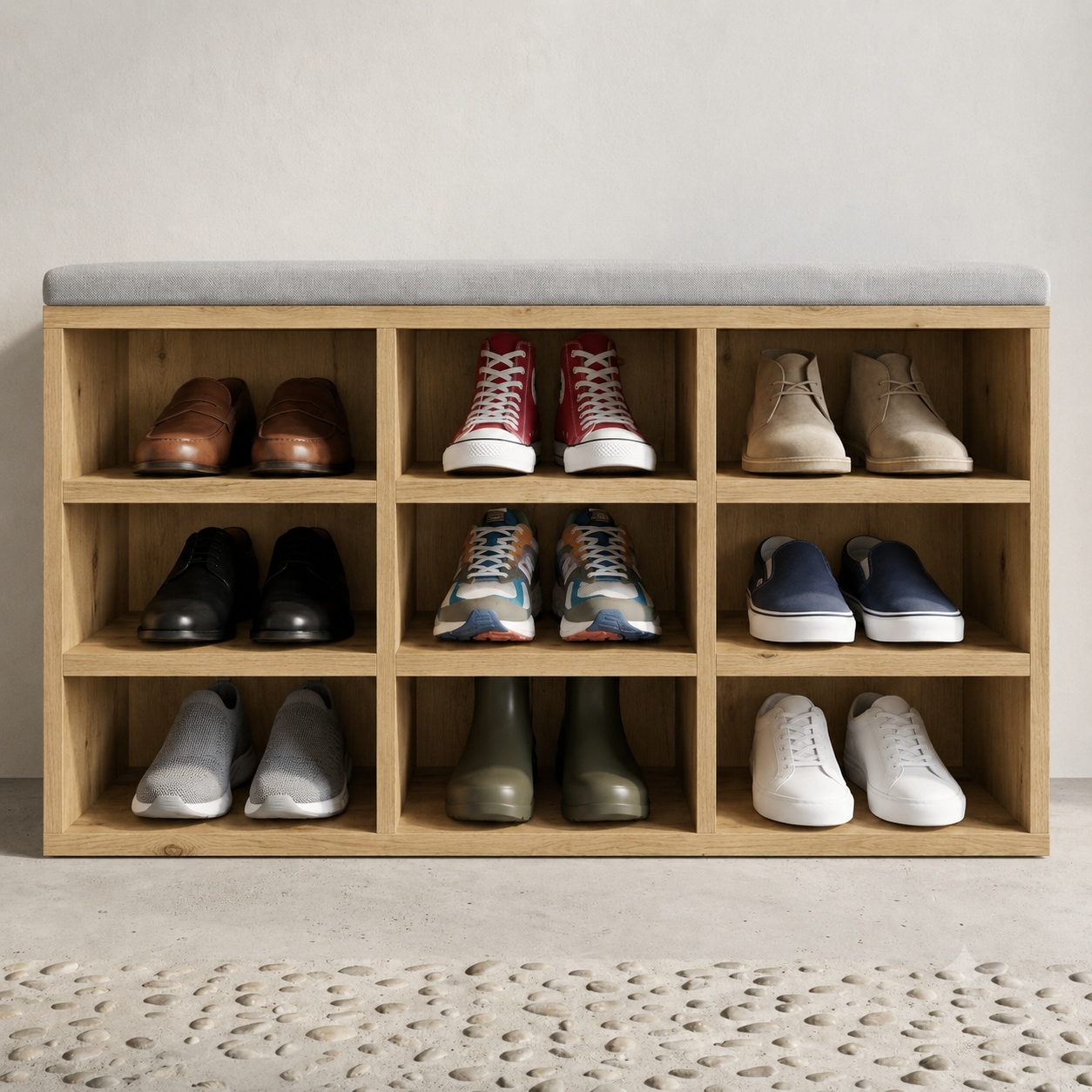 OTTO home Schuhbank »Schuchschrank 80,  Schuhregal, Schuhtruhe, Schuhkommode, Sitzbank« mit bequemer, abnehmbarer Sitzauflage