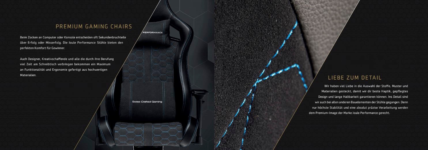 Joule Performance Gaming-Stuhl »Alcantara«, WERTIGES ECHTLEDER