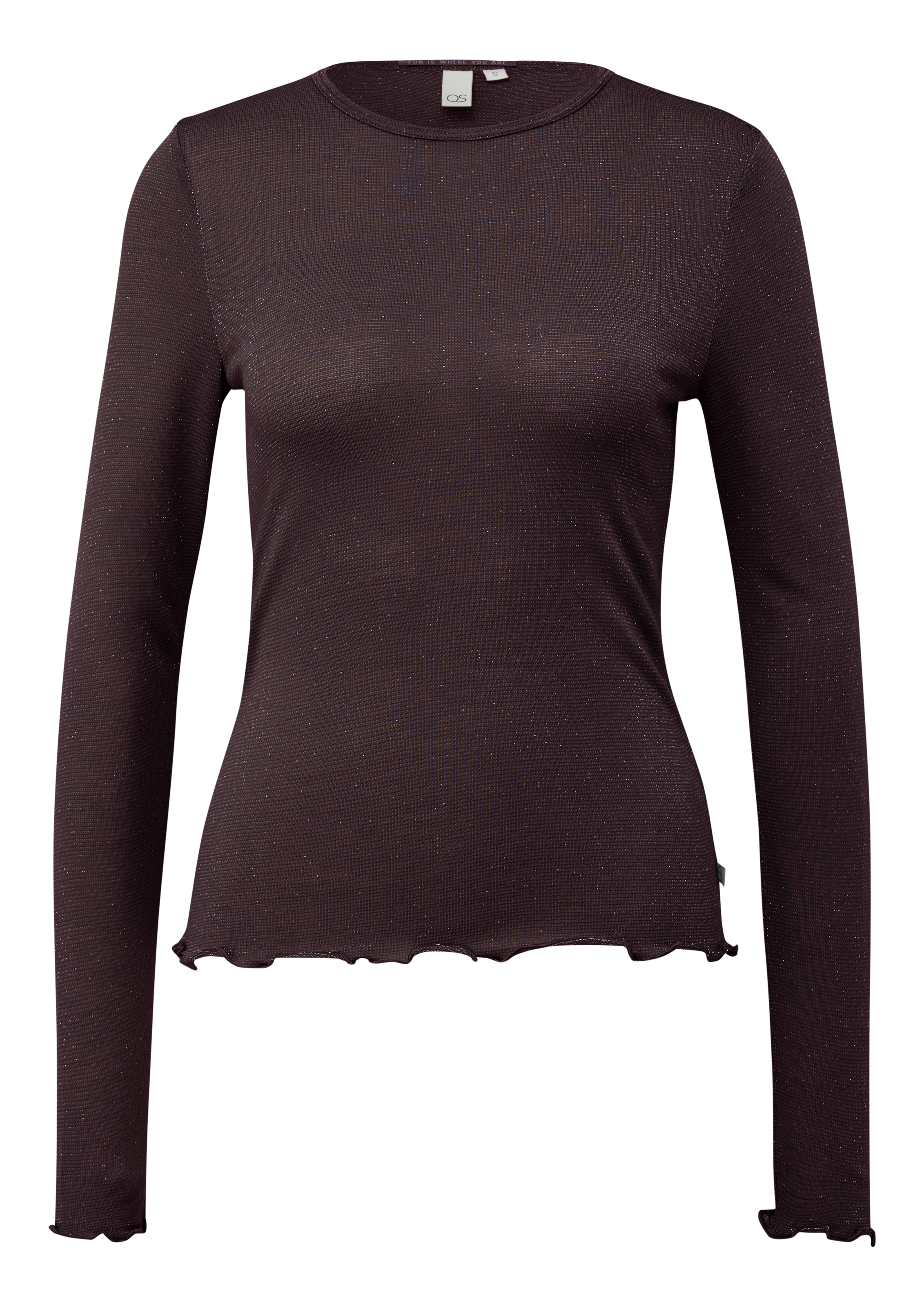 QS Longsleeve, mit metallisierten Fasern