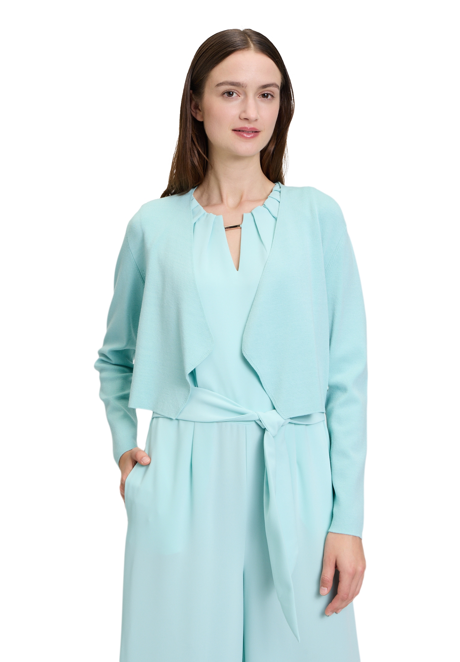 Betty&Co Strickjacke »Feinstrickjacke ohne Verschluss«