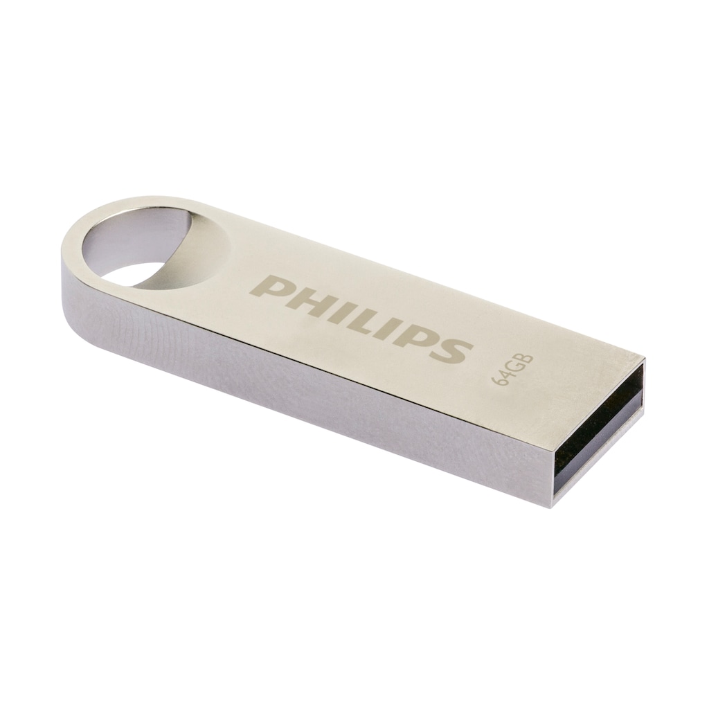 Philips Mini-USB-Stick »USB 2.0 Moon Edition Vintage Silver«, (USB 2.0 Lesegeschwindigkeit 20 MB/s)