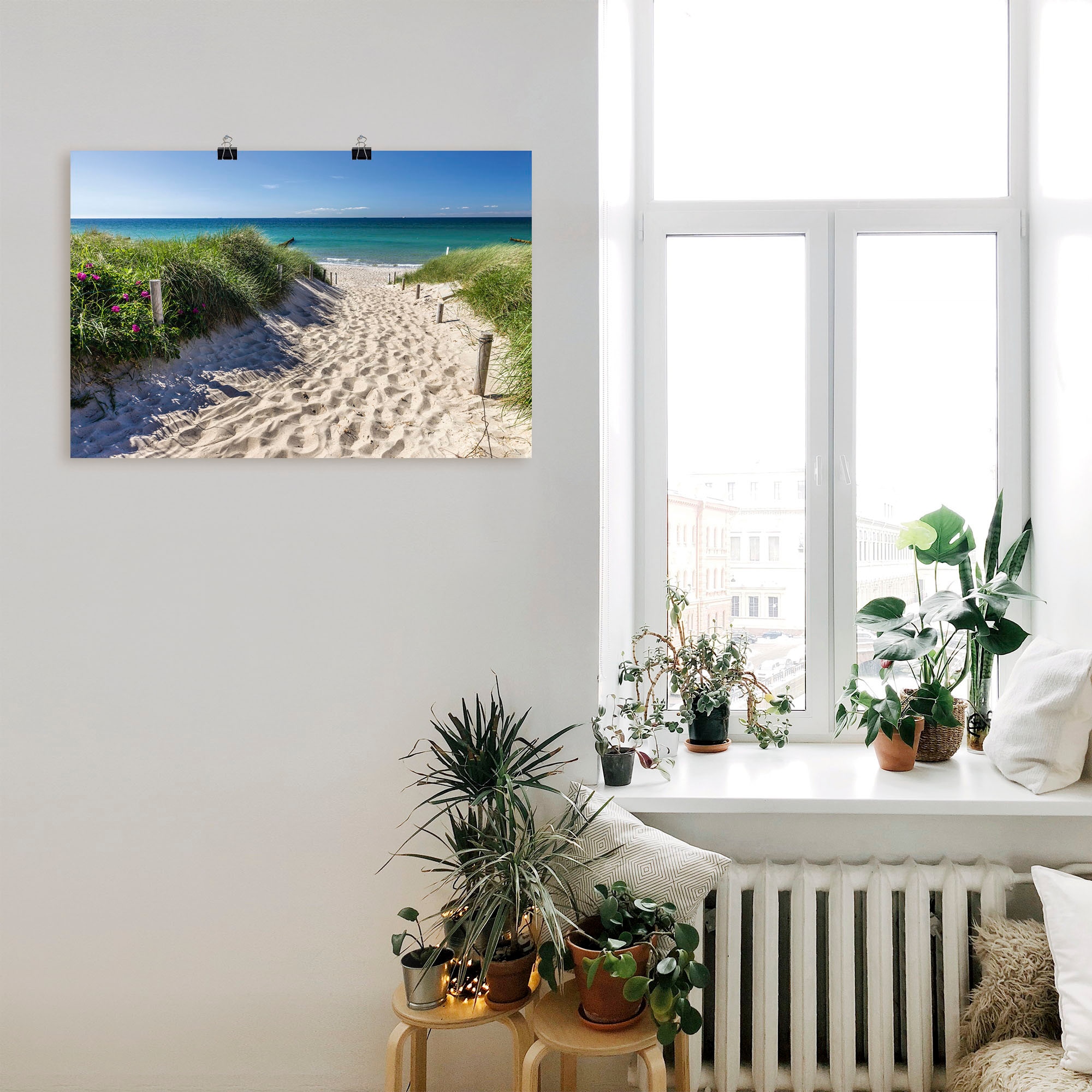 Artland Wandbild »Weg zum Strand an der Ostsee«, Strandbilder, (1 St.), als  Alubild, Leinwandbild, Wandaufkleber oder Poster in versch. Größen im OTTO  Online Shop