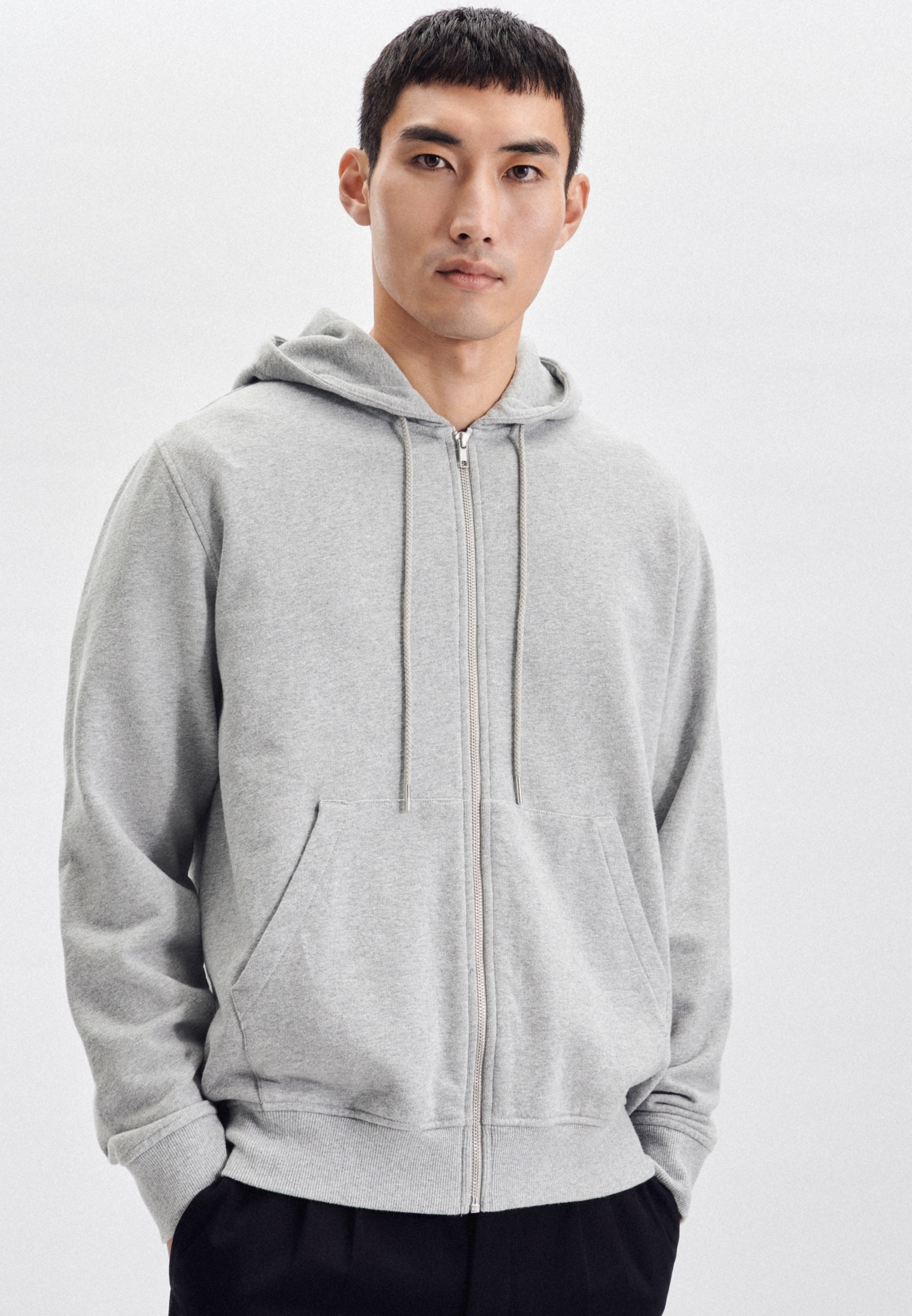 seidensticker Sweatjacke »Regular«, Langarm Kapuze Uni
