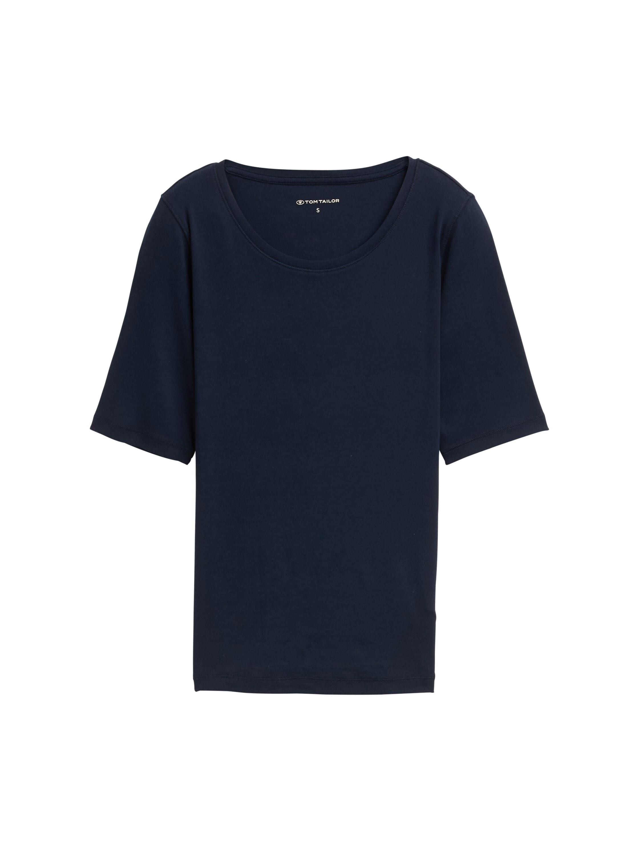 TOM TAILOR T-Shirt, mit großem Rundhalsausschnitt