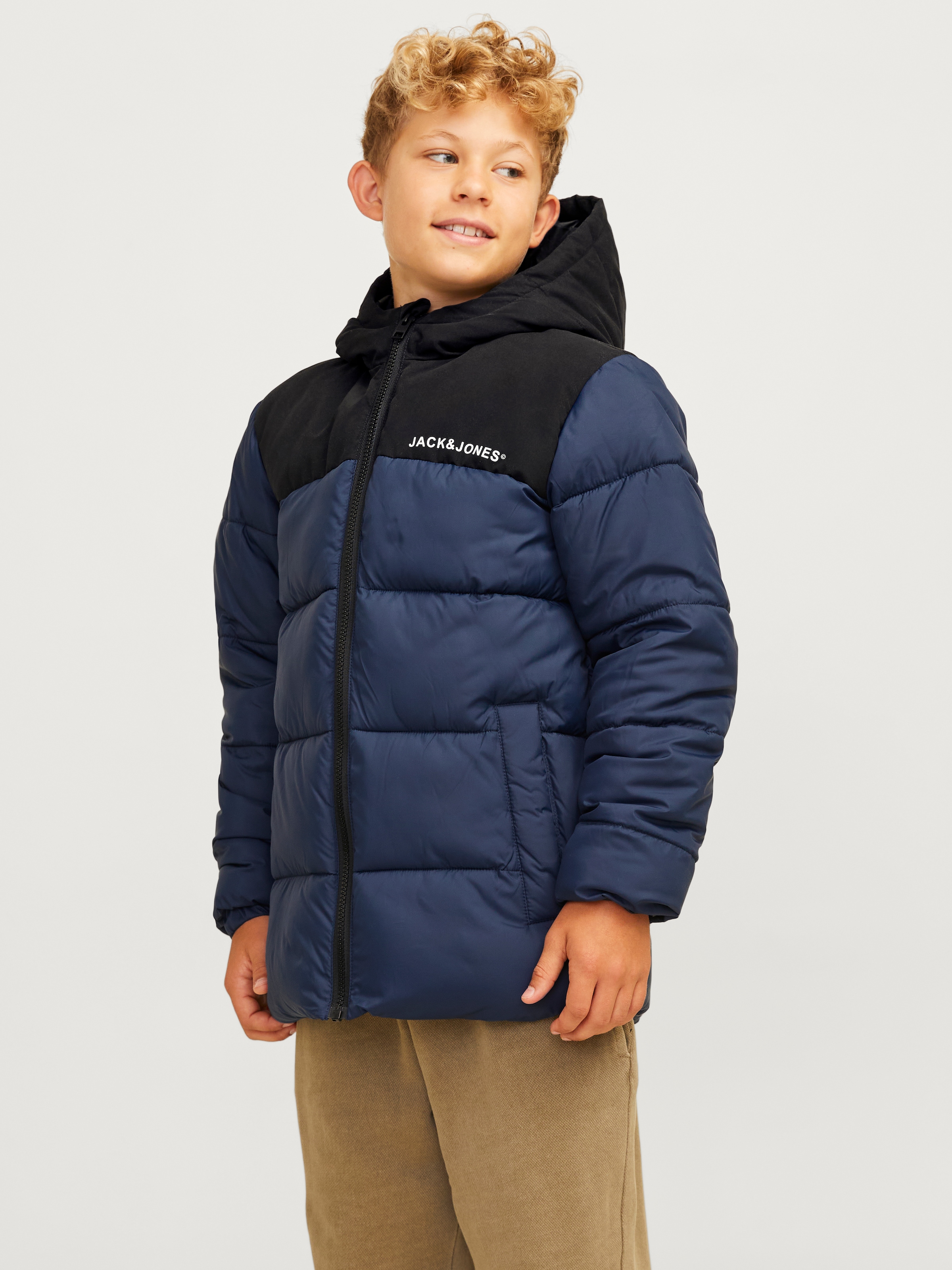 Jack & Jones Junior Outdoorjacke »JJMOON HOOD PUFFER JNR«, mit Kapuze
