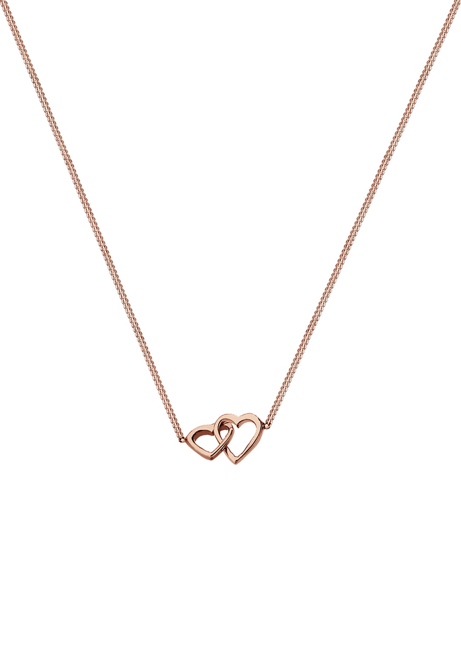 Elli Kette mit Anhänger »Halskette Herz Liebe Verbundenheit 925 Sterling Silber«