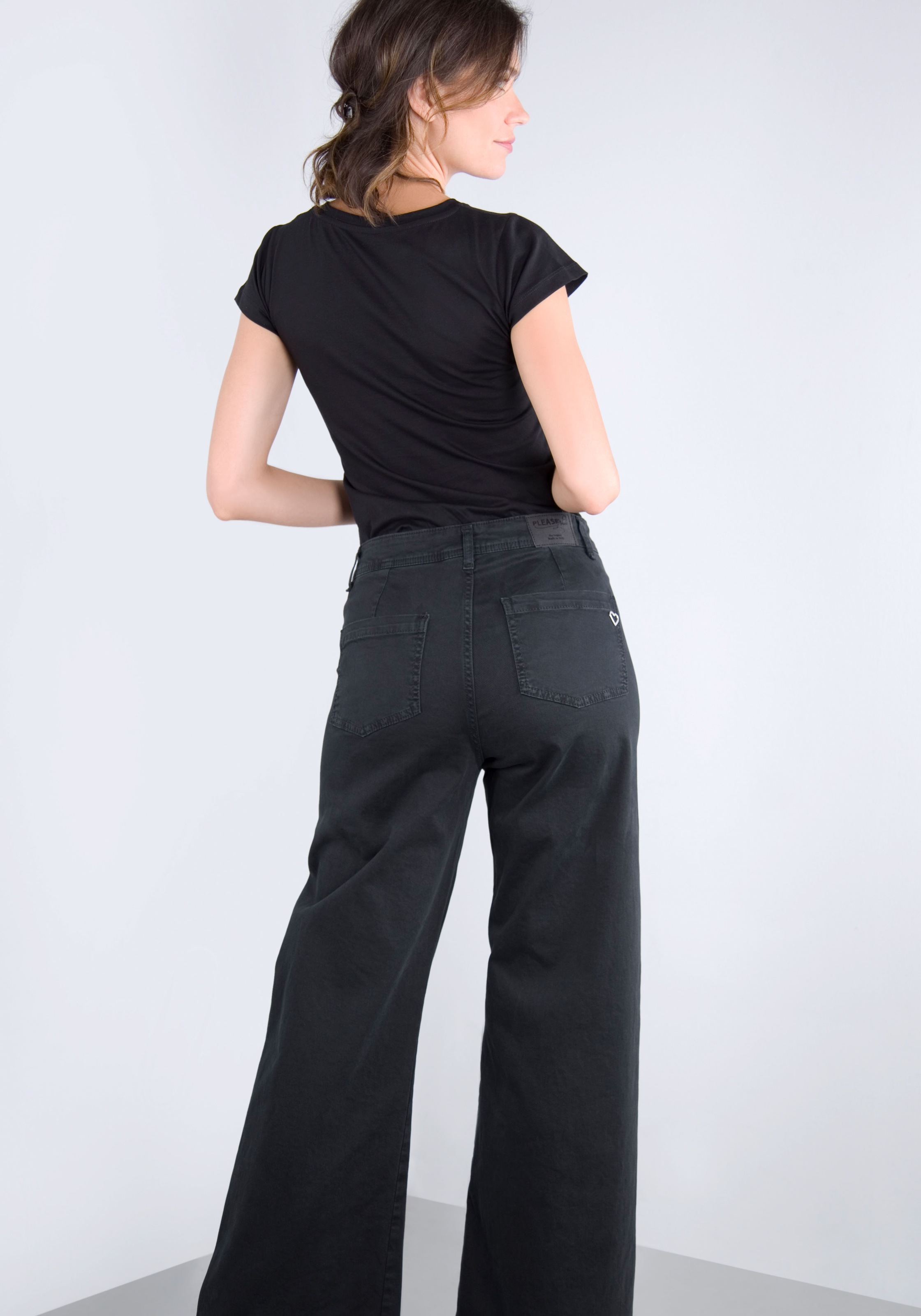 Please Jeans Schlaghose, aus hochwertigem Baumwollmix mit Stretch