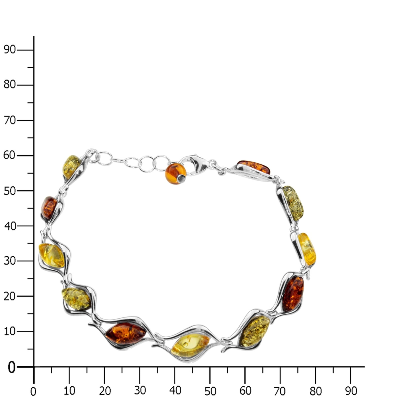 OSTSEE-SCHMUCK Armband »- Marlies - Silber 925/000 - Bernstein«