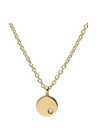 Goldkette »Kette rund mit Diamant, Gold 585«