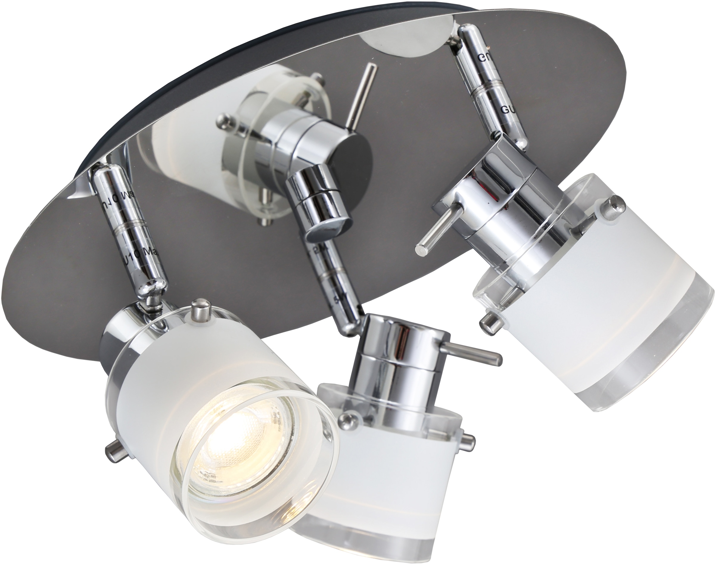 B.K.Licht LED Deckenleuchte, 3 Deckenstrahler, OTTO GU10, online IP44, flammig-flammig, Bad, Badezimmer bei schwenkbar, Deckenlampe