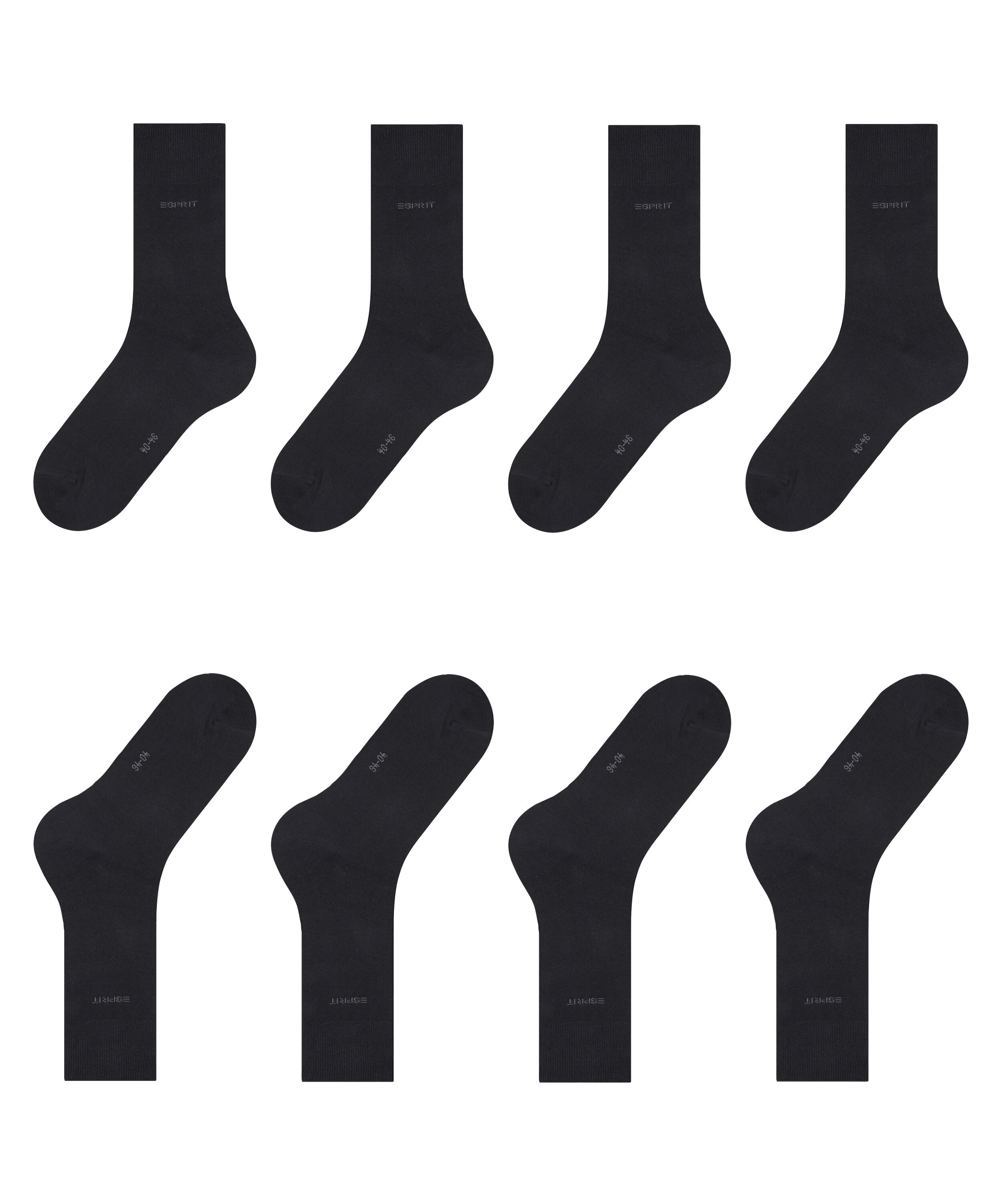 Esprit Socken »Solid« uni Socken, Basic Vorteilspack, wadenhoch