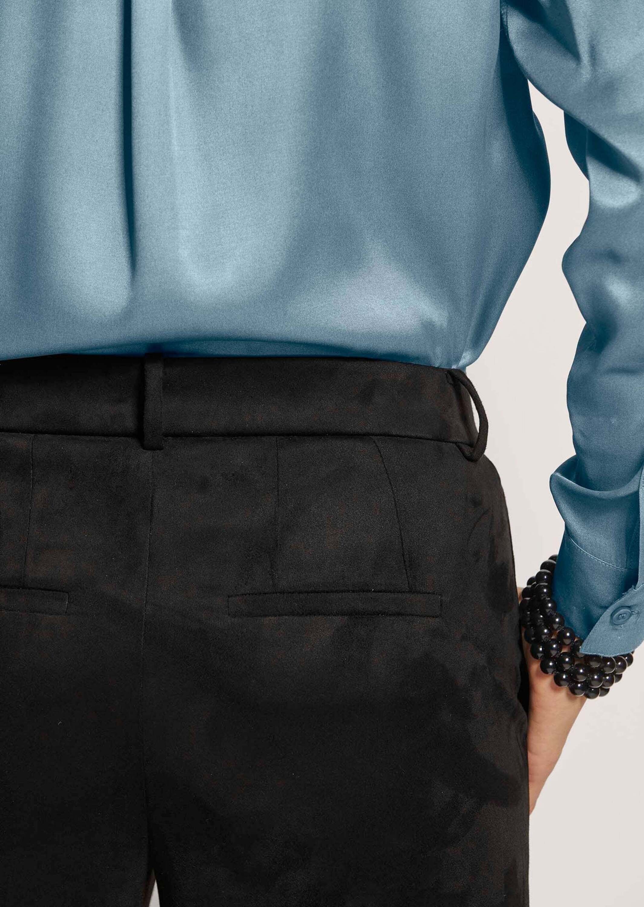 MADELEINE Stoffhose »Hose Stretch-Hose im Veloursleder-Look«