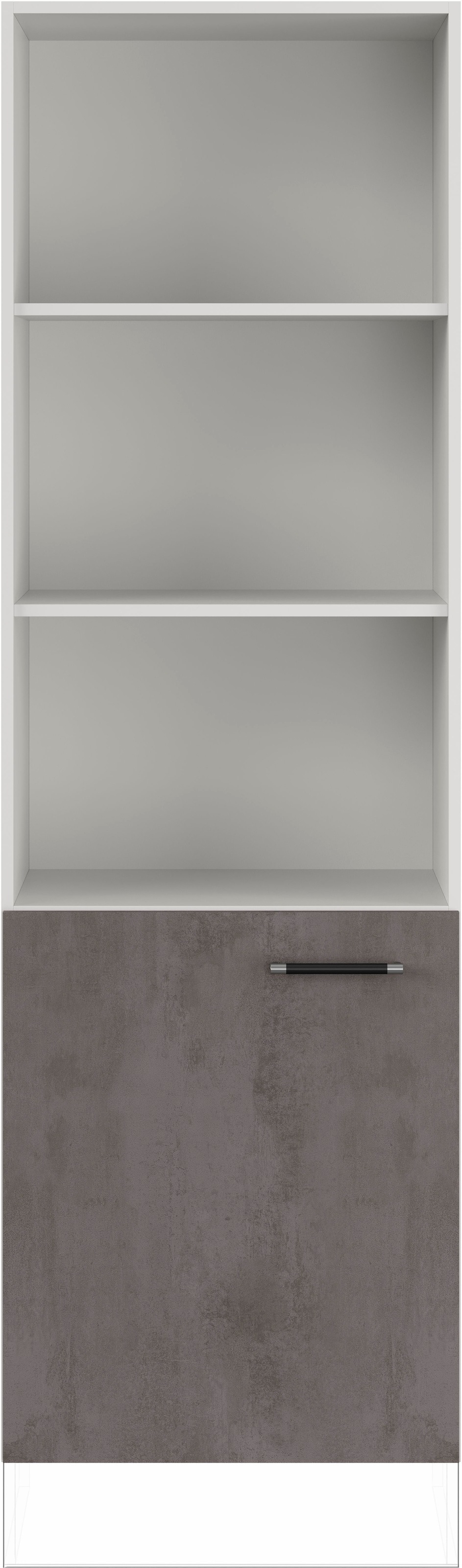 IMPULS KÜCHEN Seitenschrank »"Prag", Breite/Höhe: 60/190,7 cm« vormontiert, mit Drehtür, mit verstellbaren Fachböden