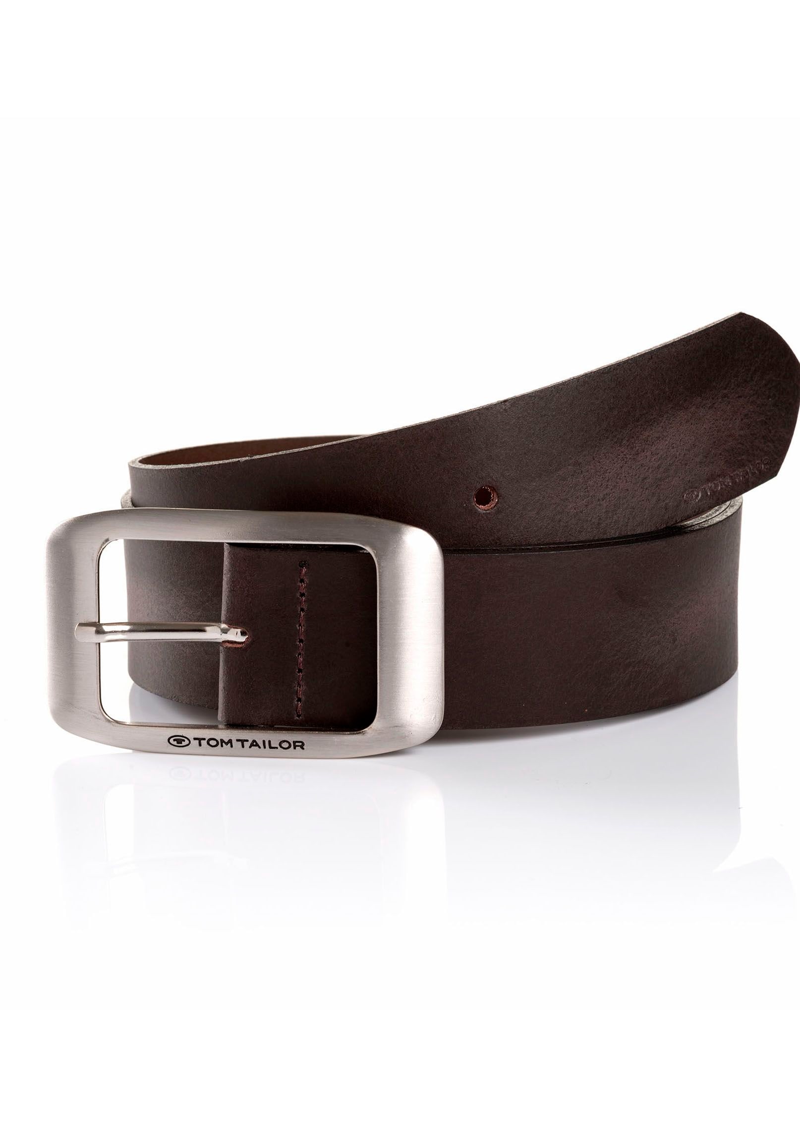 TOM TAILOR Ledergürtel »TTAMY«, (1 St.), 4 cm breiter Damengürtel, modisch vielseitig