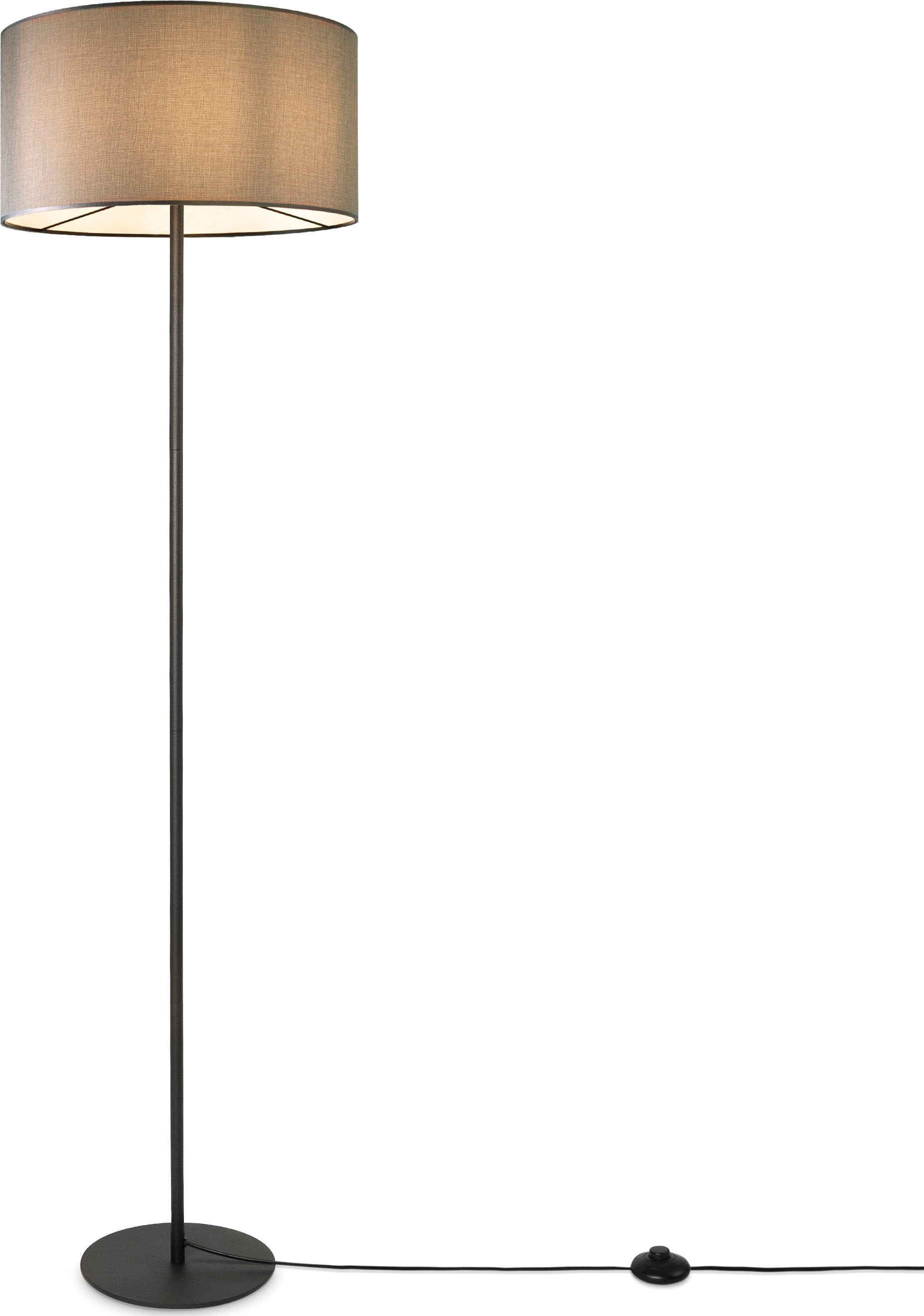 Paco Home Stehlampe »LUCA CANVAS COLOR«, Skandi UNI OTTO kaufen Leselampe E27 bei Büro Lampenschirm Stehlampe Stoff Wohnzimmer