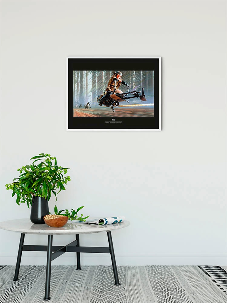 Komar Bild »Star Wars Classic RMQ Endor Speeder«, Star Wars, (1 St.), Wandbild zur Dekoration im Kinderzimmer - ohne Rahmen