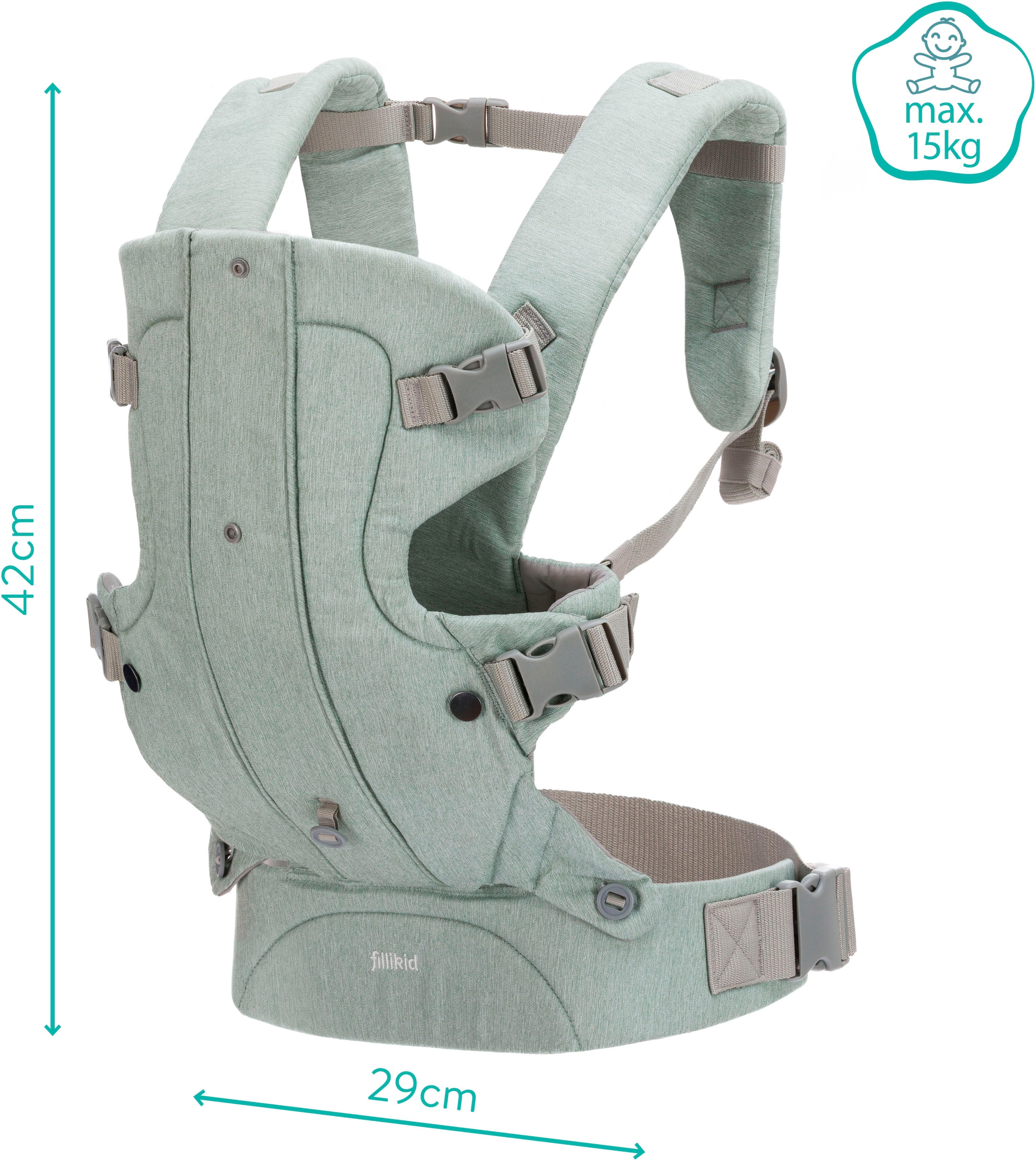 Fillikid Bauchtrage »WALK«, bis 15 kg