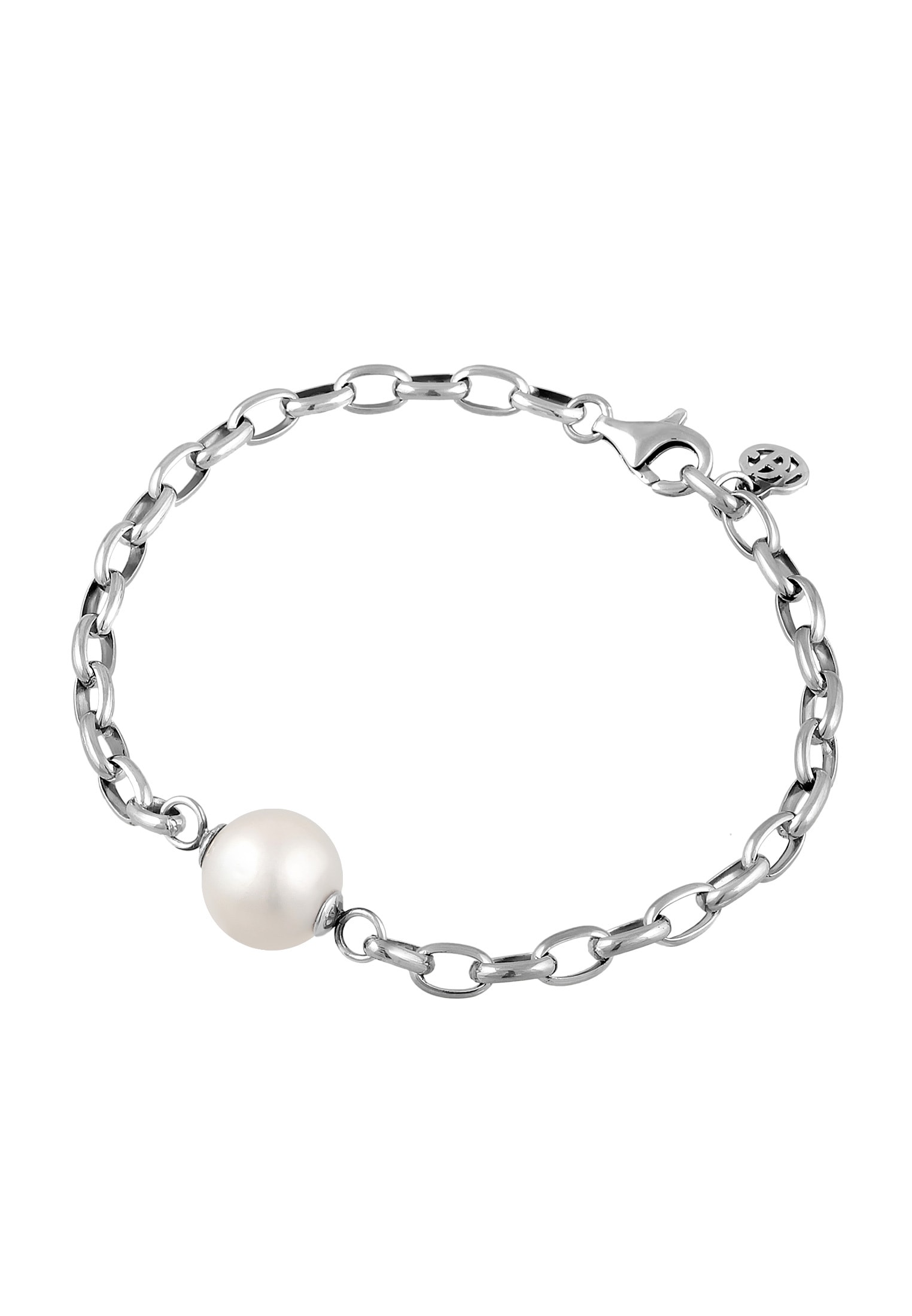 HAZE & GLORY Armkette »Armband Gliderarmband Chunky Perle 925 Silber«