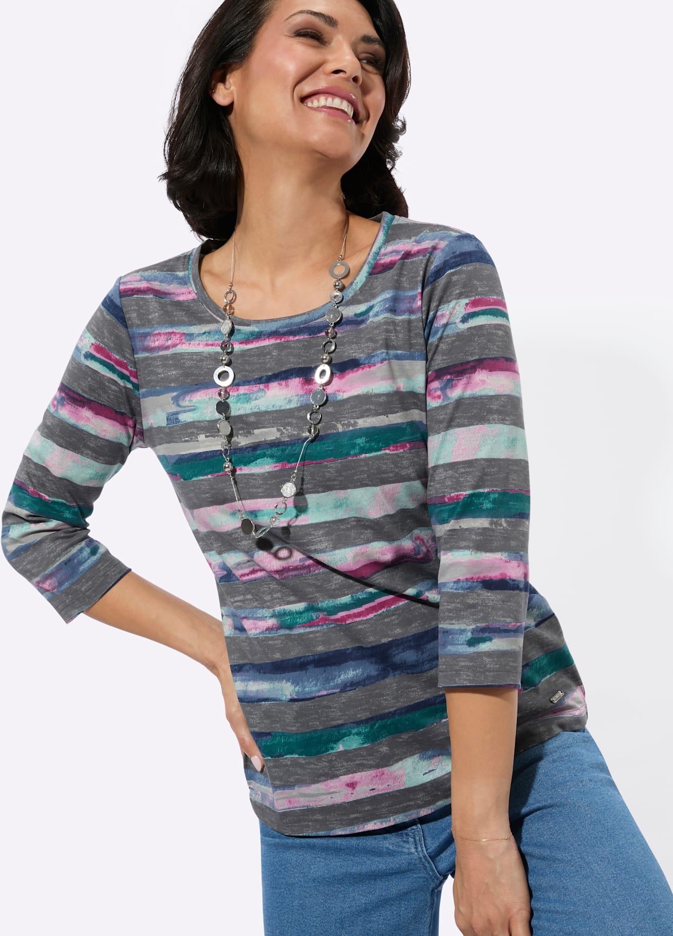 Casual Looks Rundhalsshirt »Rundhals-Shirt« 1
