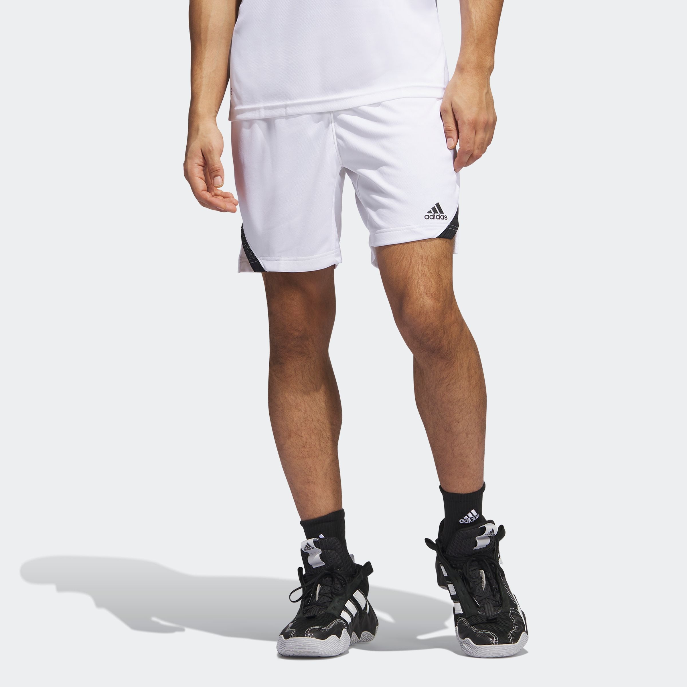 Adidas Performance Herren Trainingsshorts »M ICON SQUAD S« in schwarz-weiß, Größe XXL