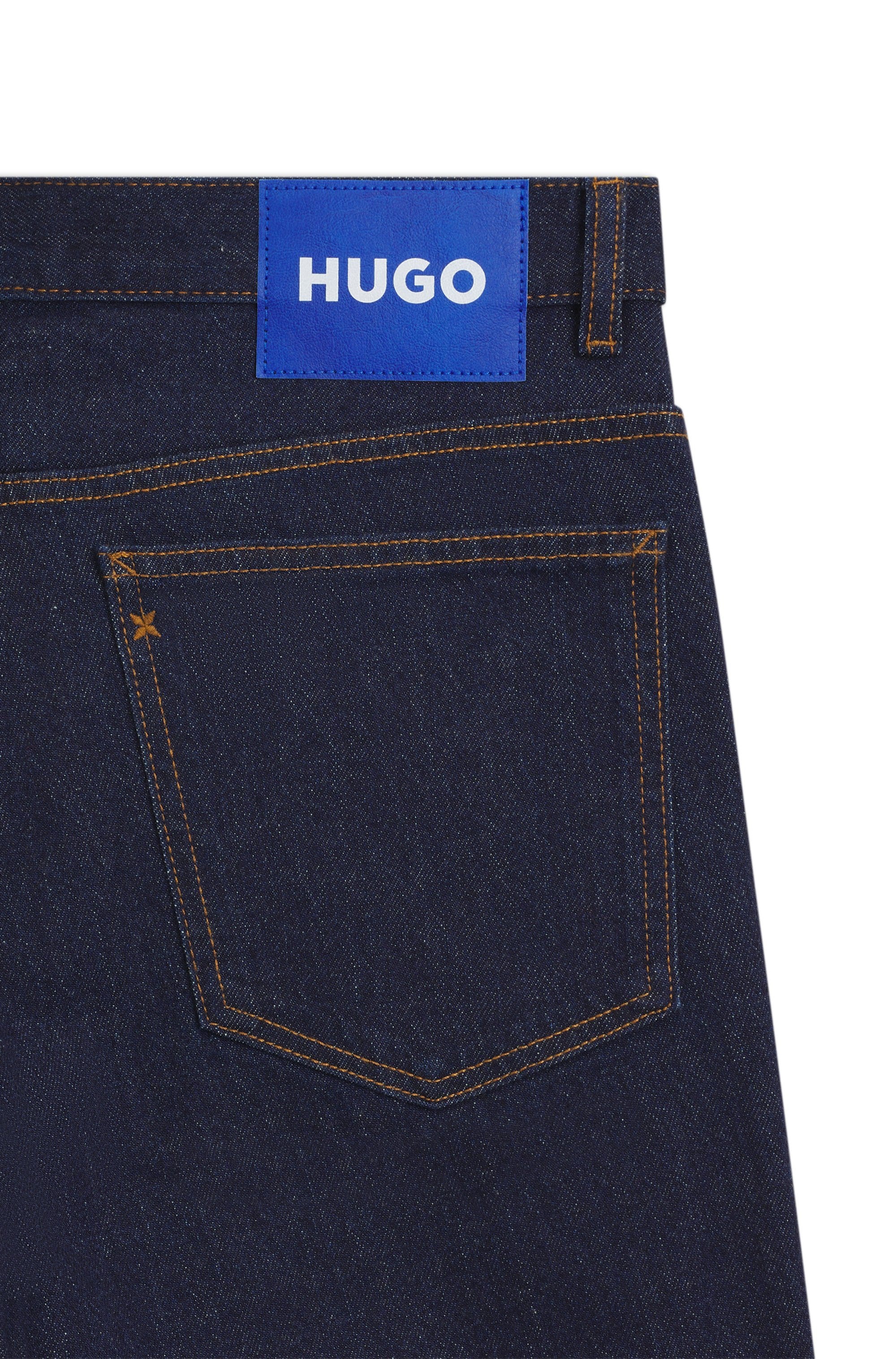 HUGO Blue Slim-fit-Jeans »Ash« mit Stone-washed-Finish