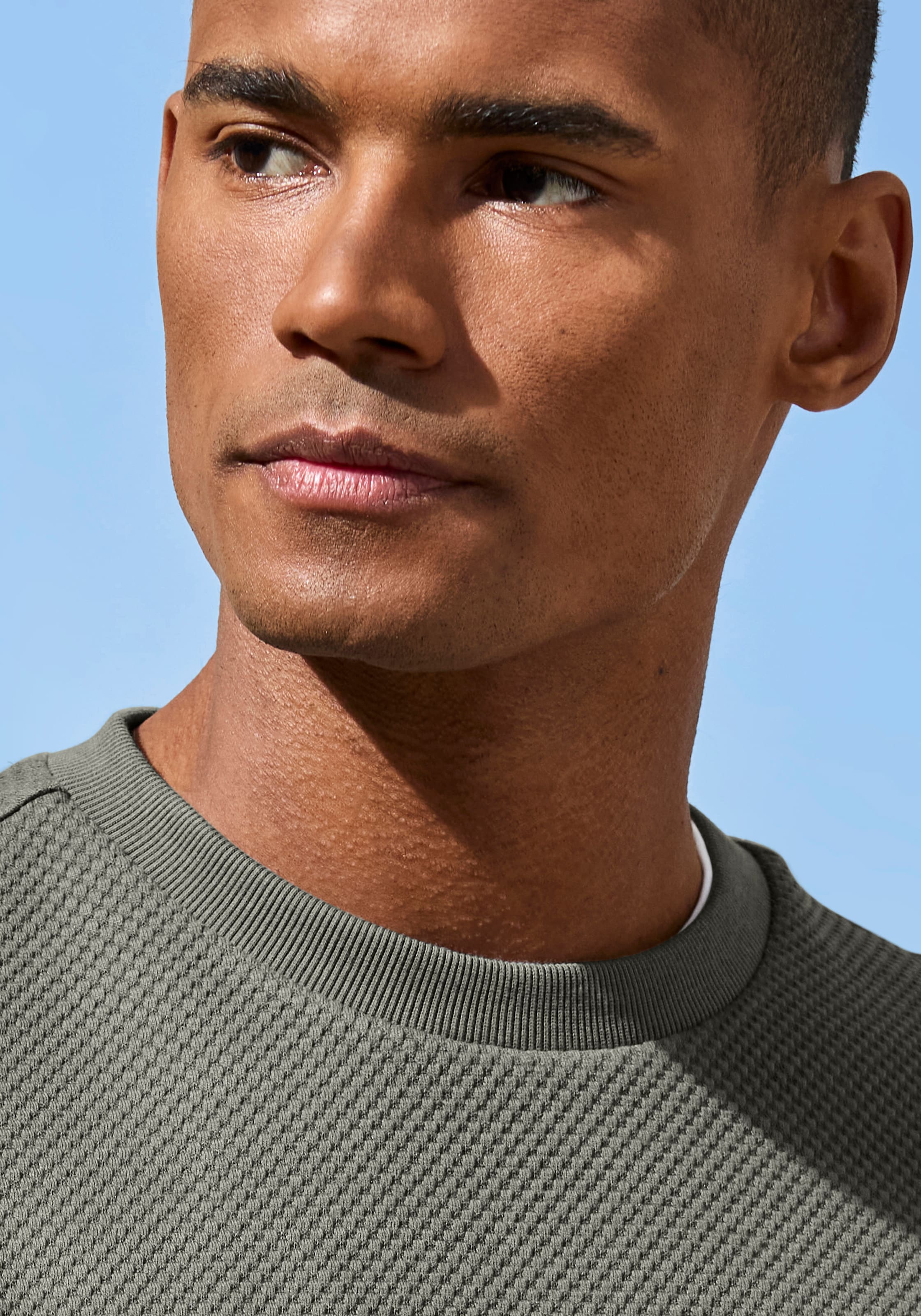 John Devin Sweatshirt , Pullover aus Struktur-Qualität
