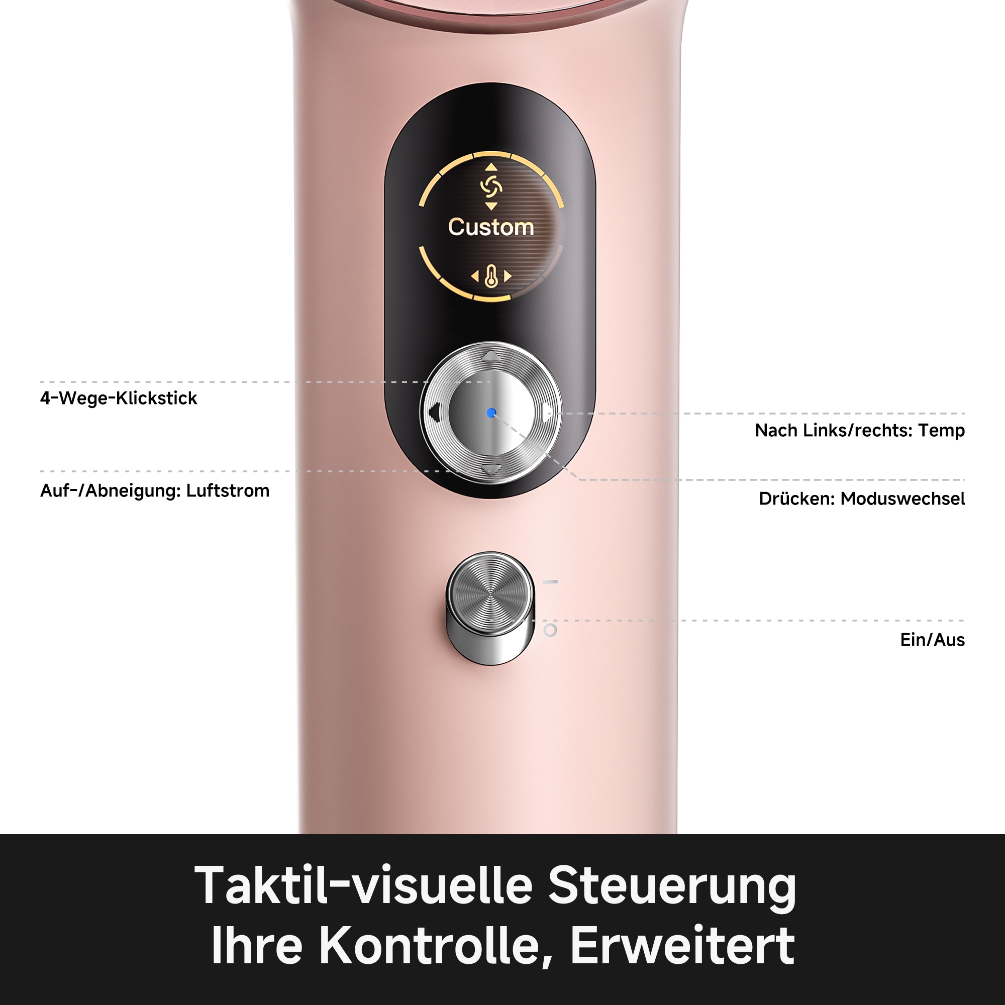 Mova Haartrockner »Aero C« 1.800 W 3 Aufsätze Hitzeschutz, schonende Pflege, leicht & kompakt