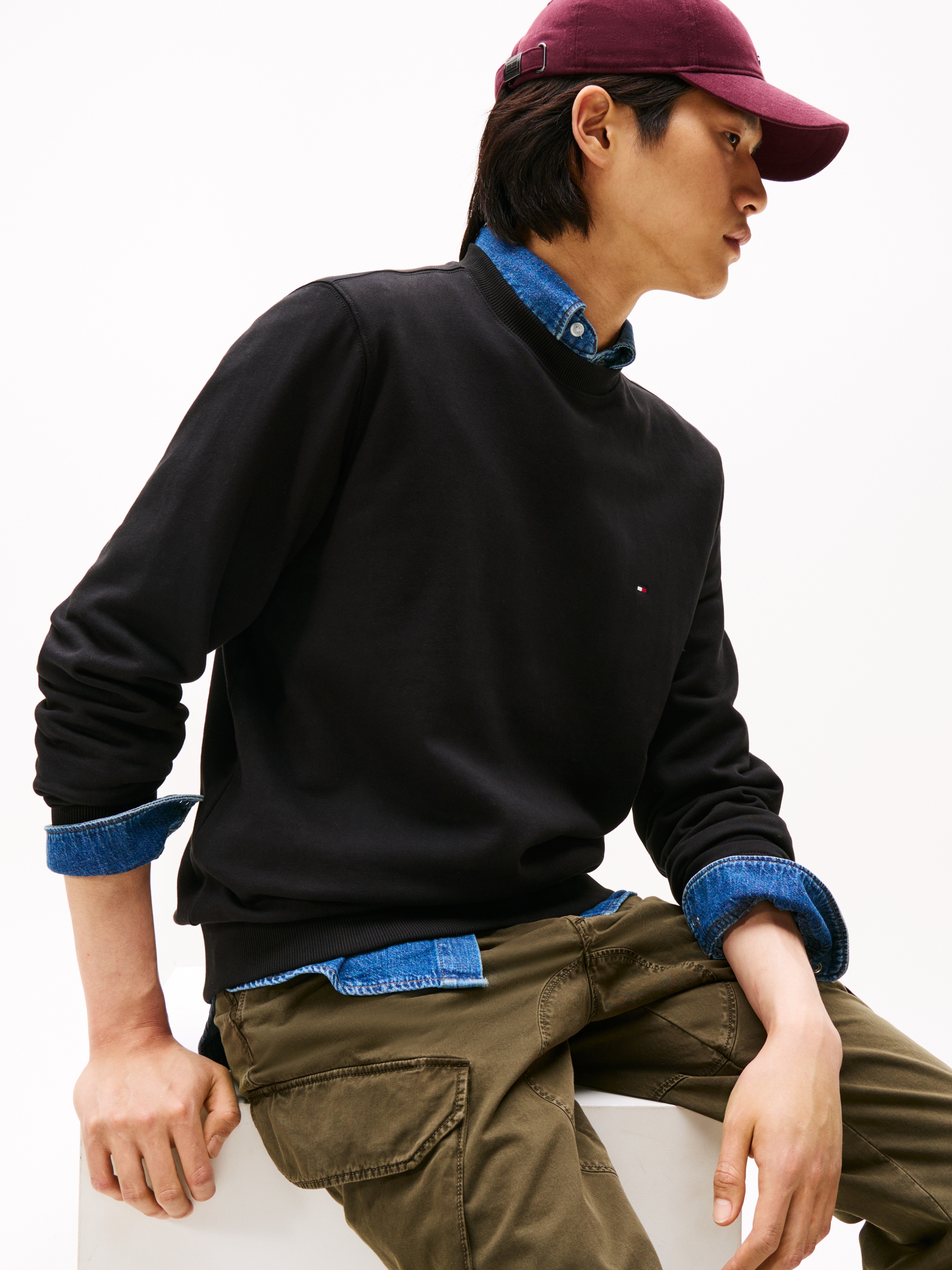 Tommy Hilfiger Sweatshirt »ESSENTIAL TERRY CREWNECK«
