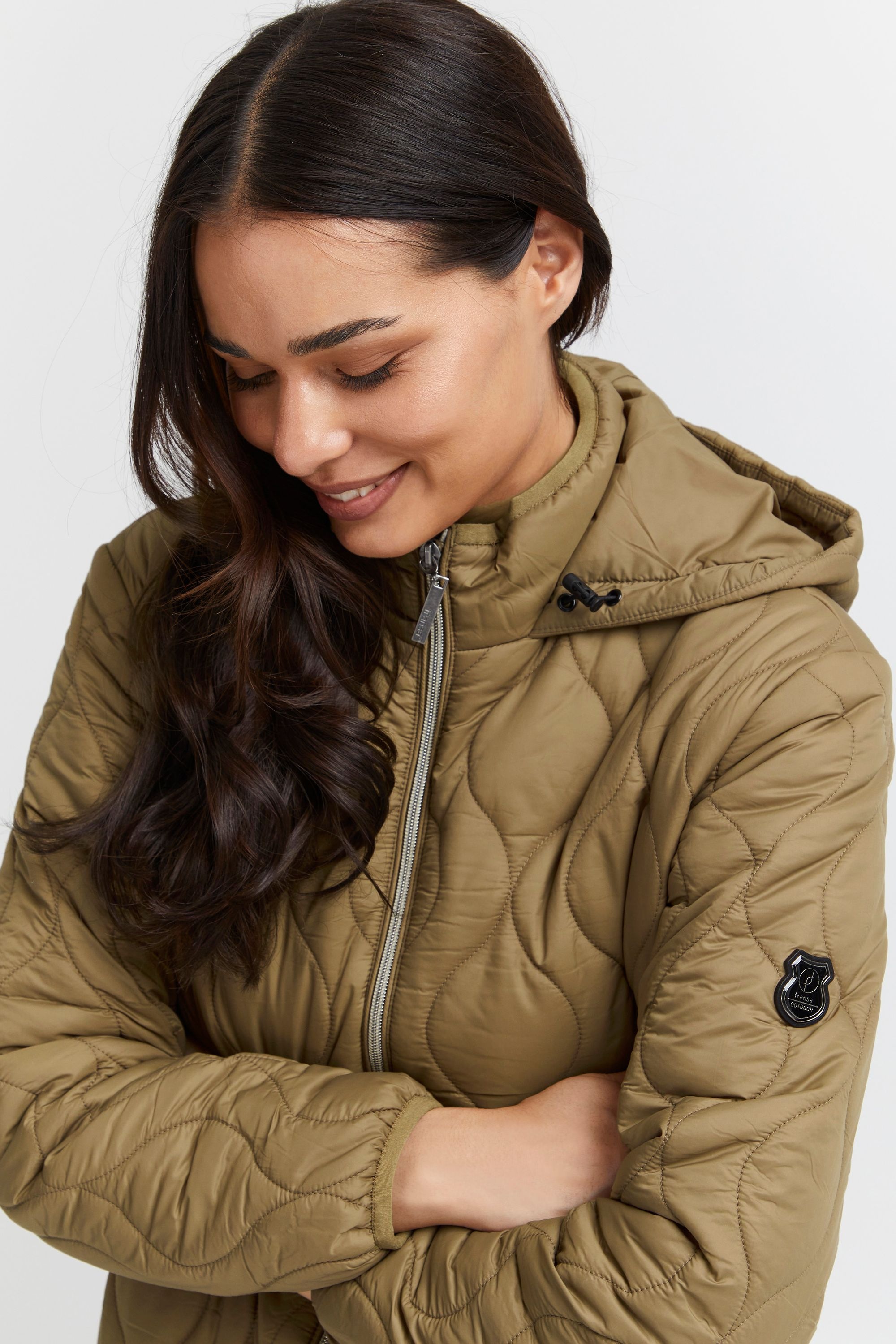fransa Steppjacke »Steppjacke FRPadma«, mit Kapuze