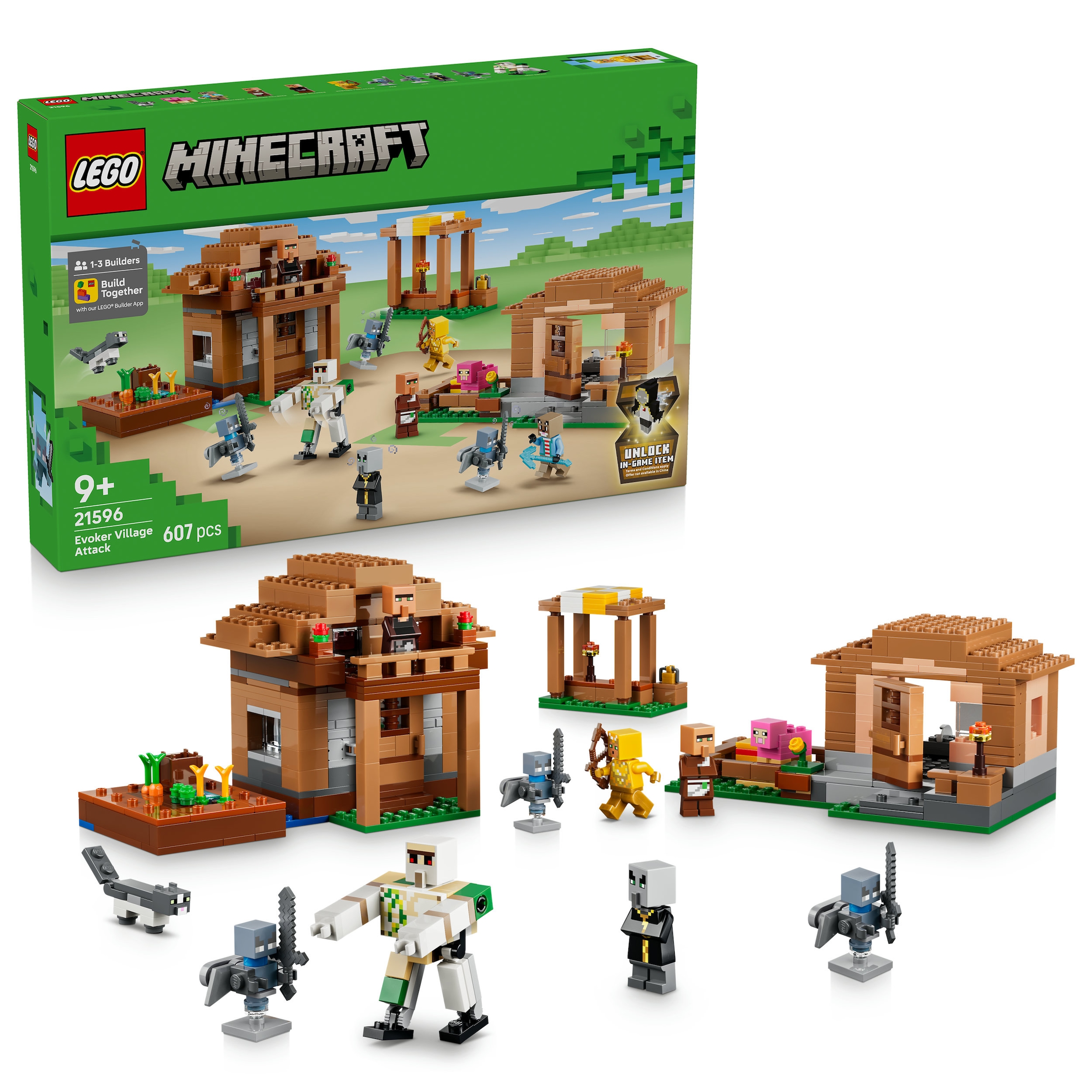 LEGO® Konstruktionsspielsteine »Angriff des Magiers auf das Dorf (21596), LEGO Minecraft« Made in Europe