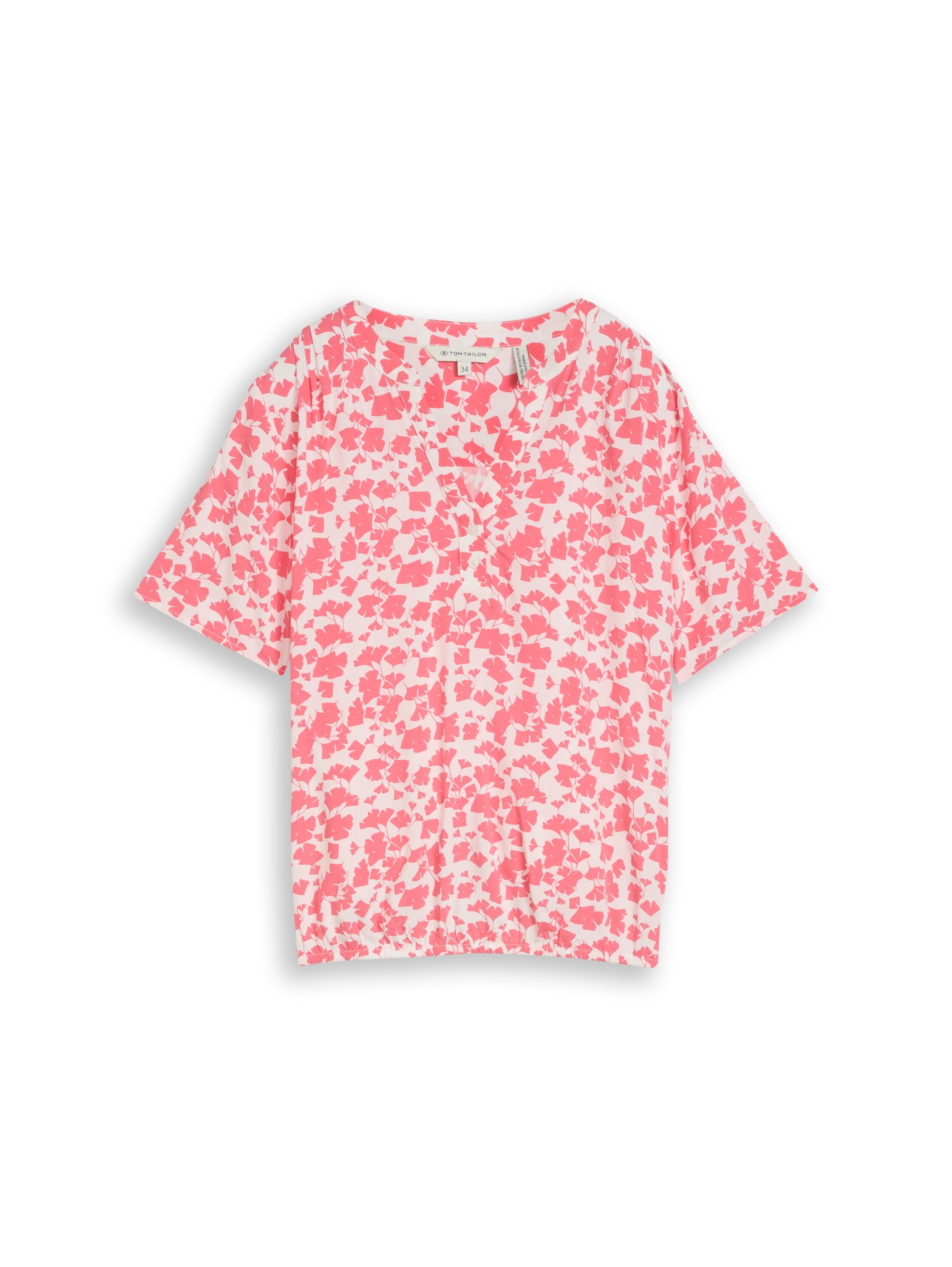 TOM TAILOR Klassische Bluse mit All-Over Print