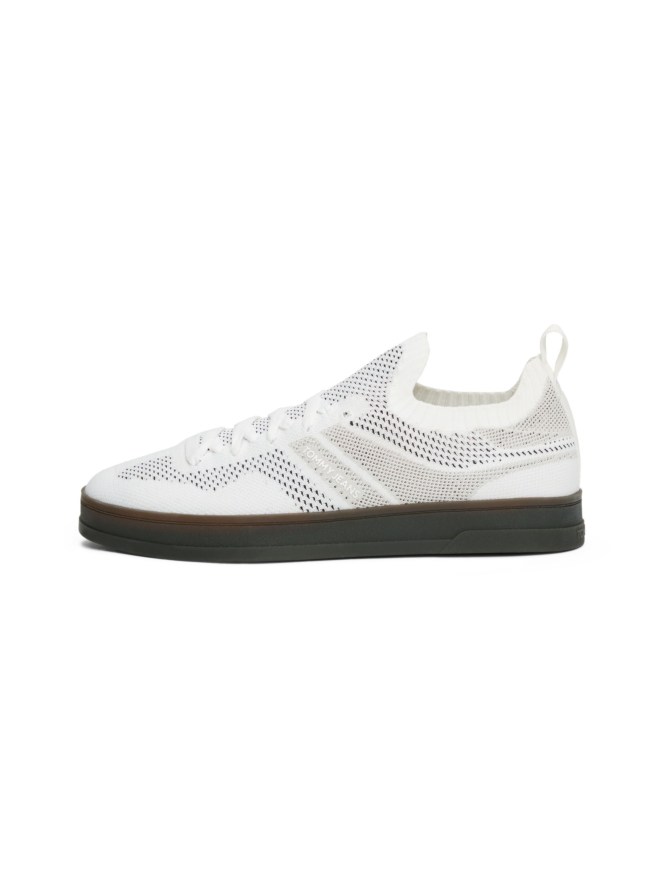 Tommy Jeans Slip-On Sneaker »THE GREENWICH KNITTED«, Freizeitschuh, Halbschuh, Schlupfschuh mit praktischer Anziehlasche