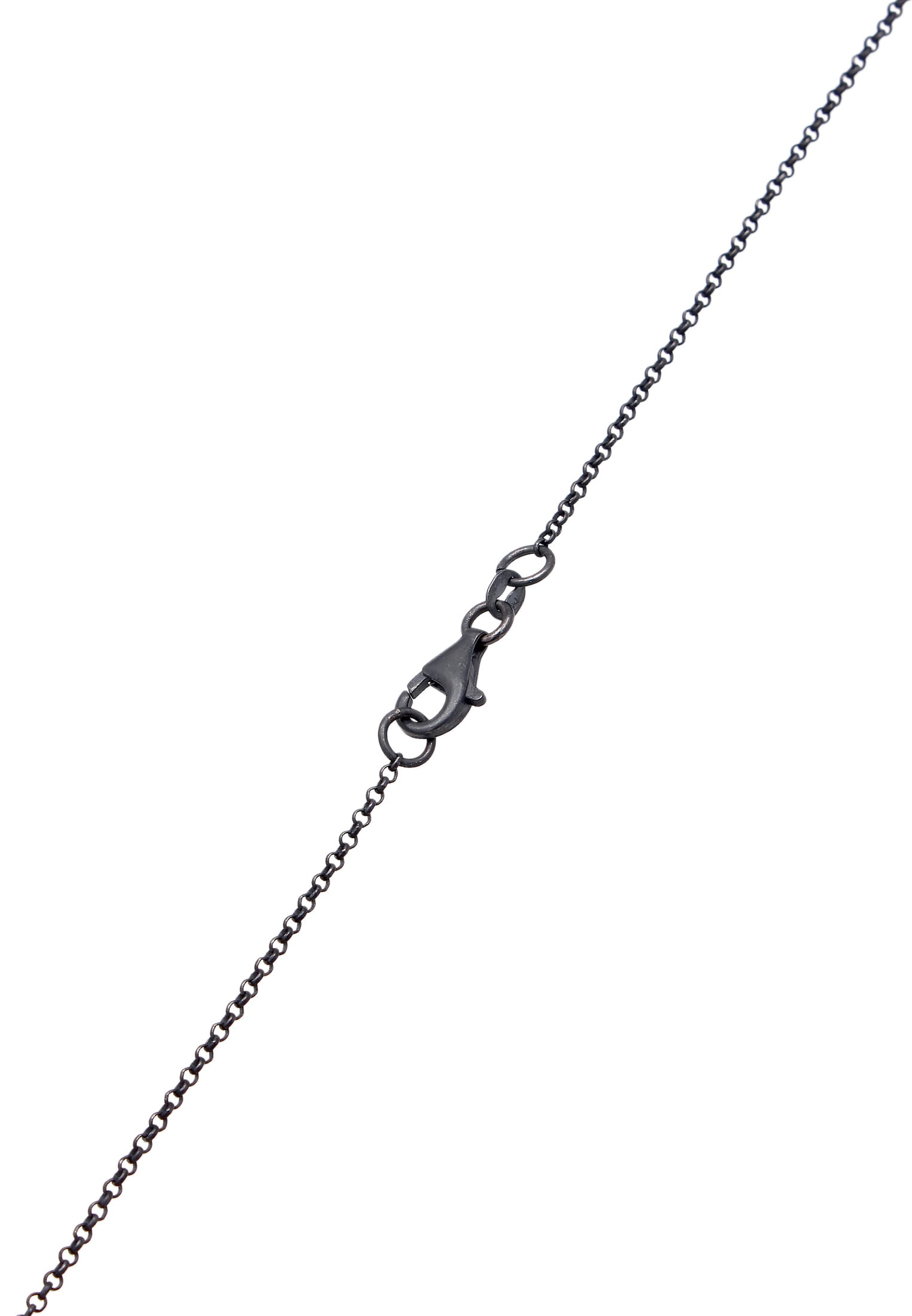 Kuzzoi Kette mit Anhänger »Halskette Herren Dog Tag Military Platte Brushed 925 Silber«