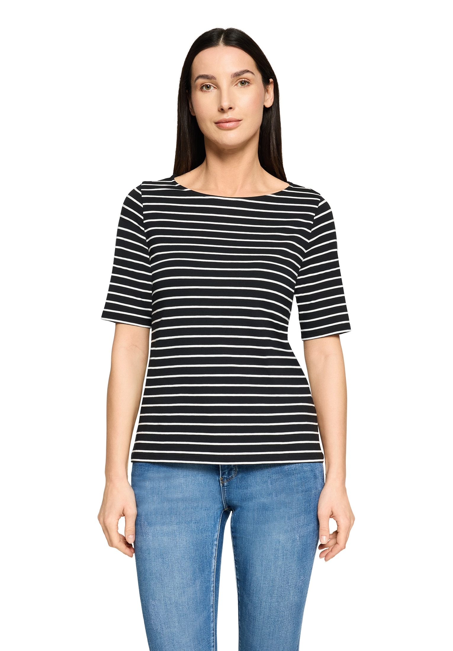 Betty Barclay 3/4-Arm-Shirt »Ringelshirt mit U-Boot-Ausschnitt«