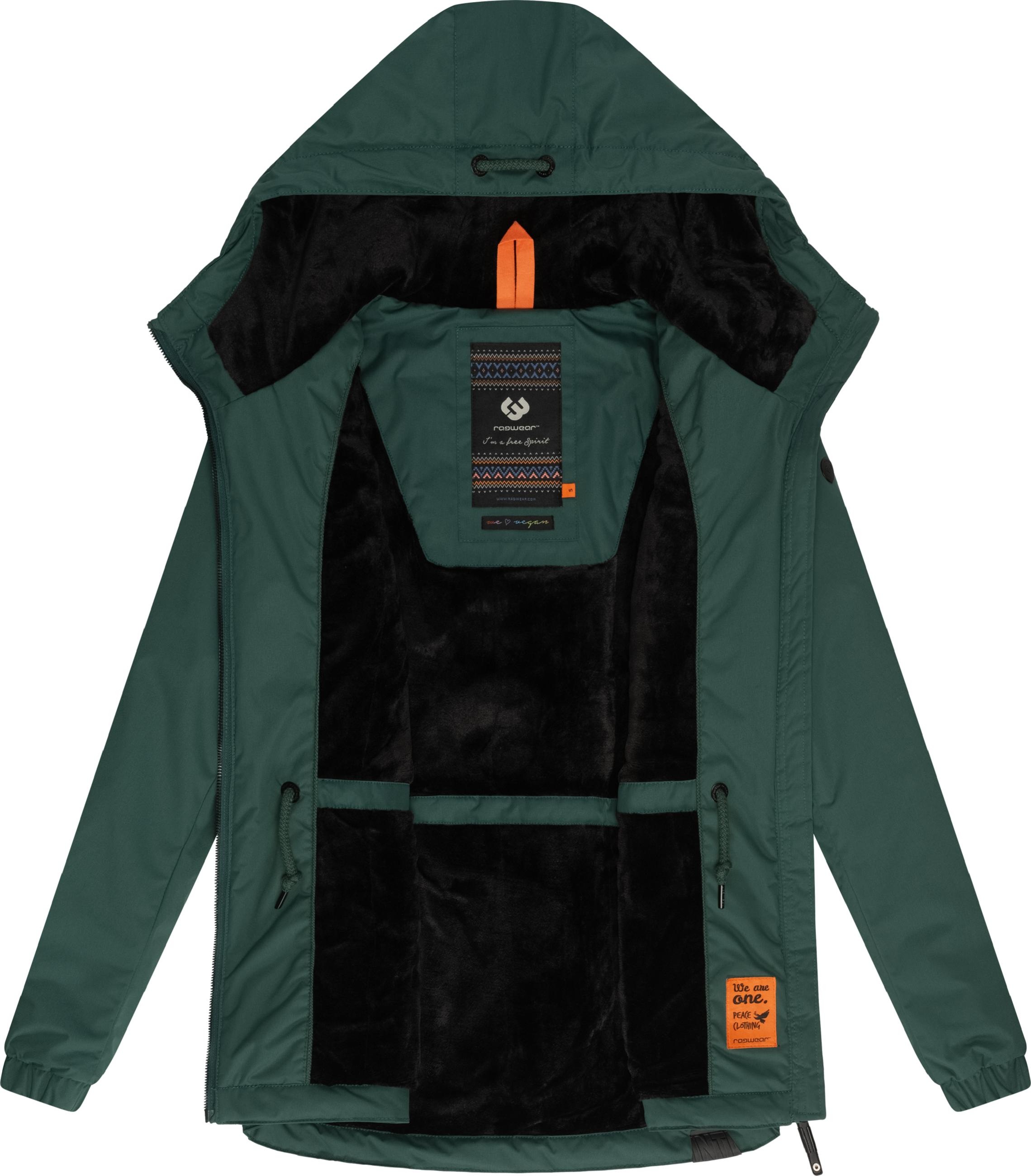 Ragwear Winterjacke »Winterjacke Dankka Warm«, mit Kapuze, Wasserdichte weiche Damen Jacke für den Winter