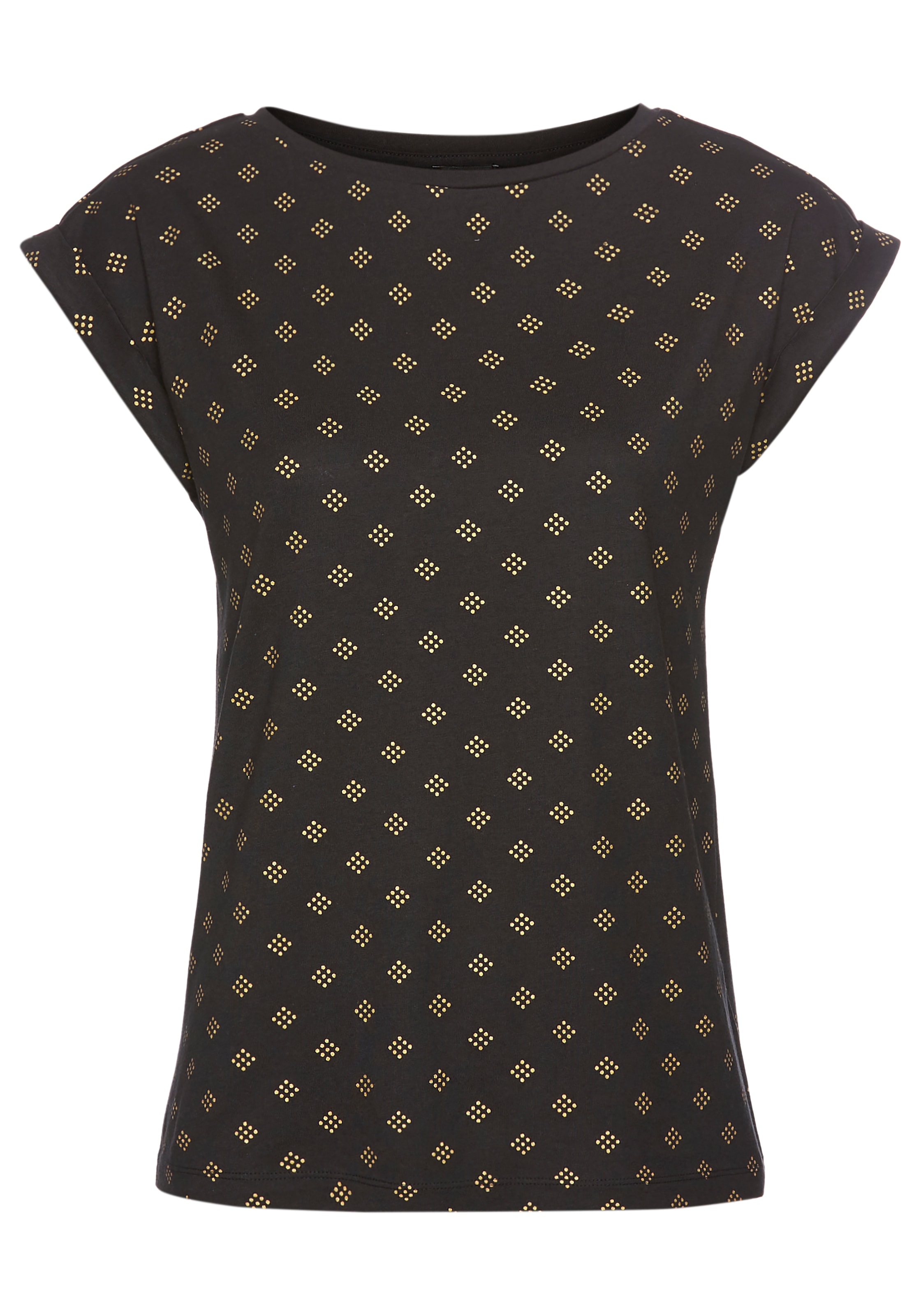 Laura Scott Rundhalsshirt, mit minimalistischem Graphik-Allover-Print - NEUE KOLLEKTION