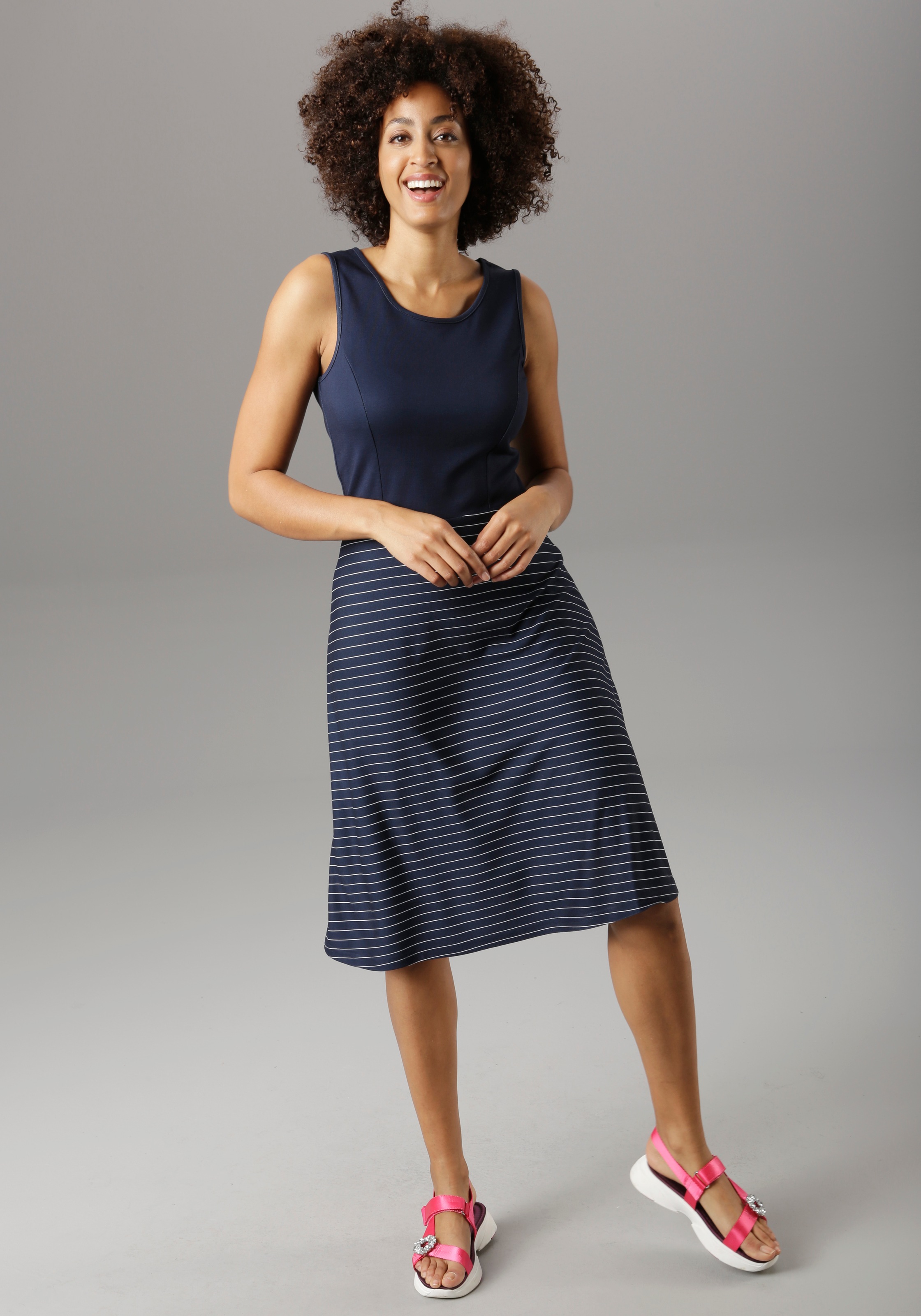 Aniston SELECTED Sommerkleid, im maritimen Stil - NEUE KOLLEKTION