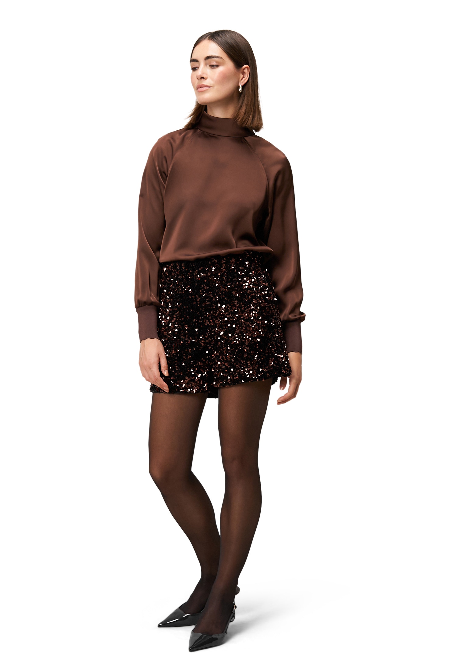 Zero Shorts »Shorts mit Pailletten«