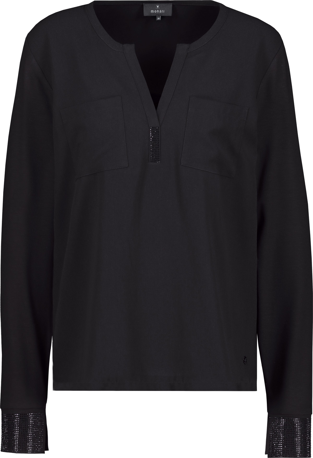 Monari Langarmbluse »Schluse Schmuckdetail«
