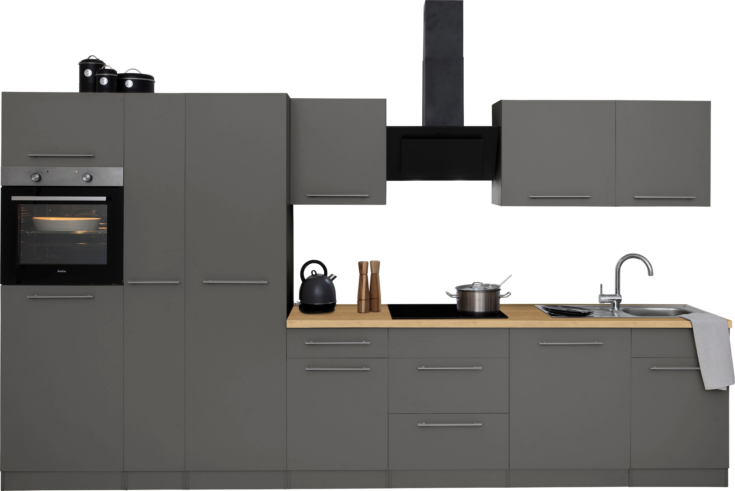 wiho Küchen Küchenzeile »Unna«, ohne E-Geräte, Breite 360 cm